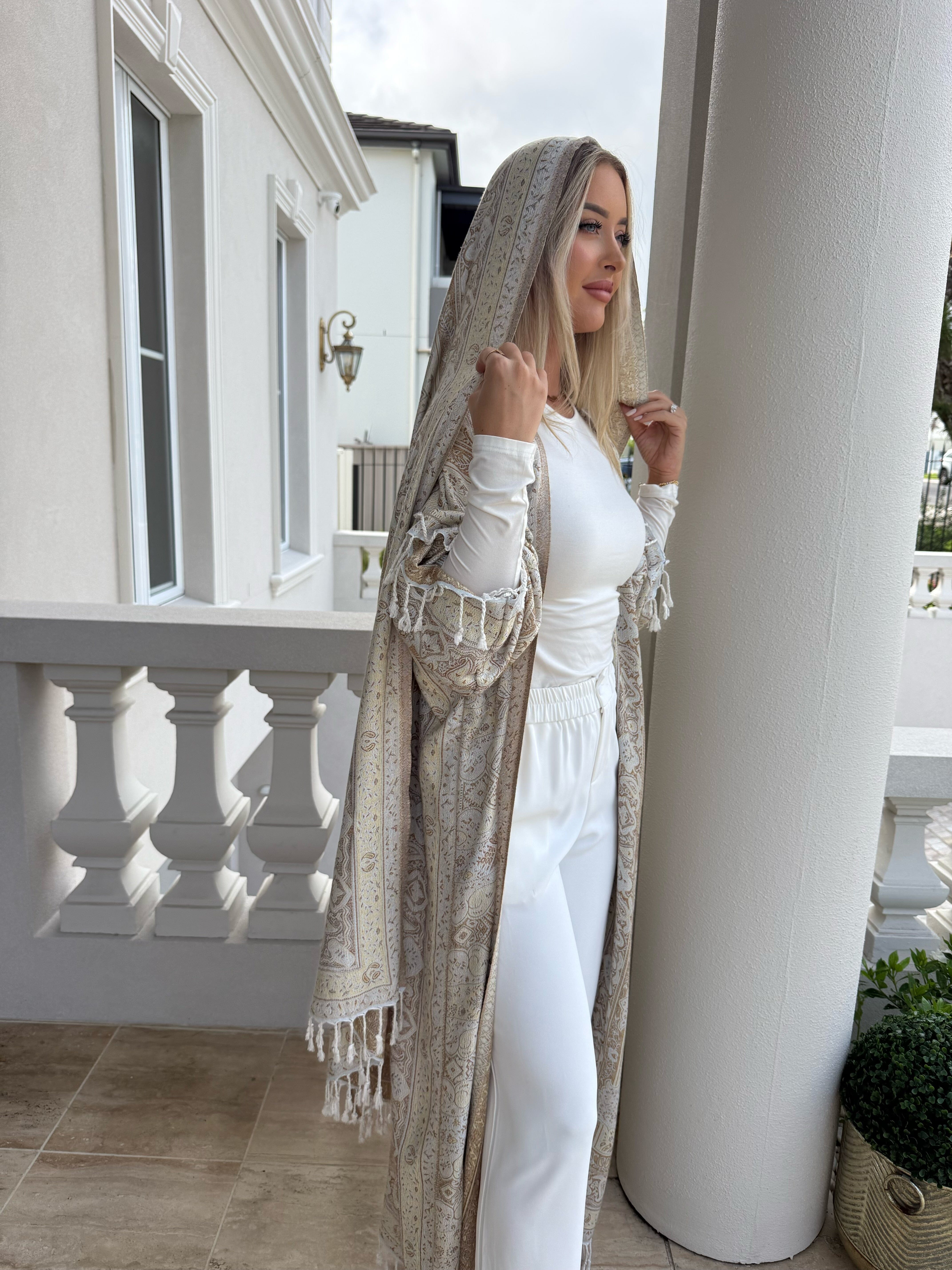 Nude Pashmina Set
