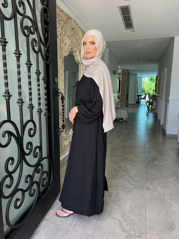 Tie Bow Abaya Set