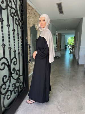 Tie Bow Abaya Set