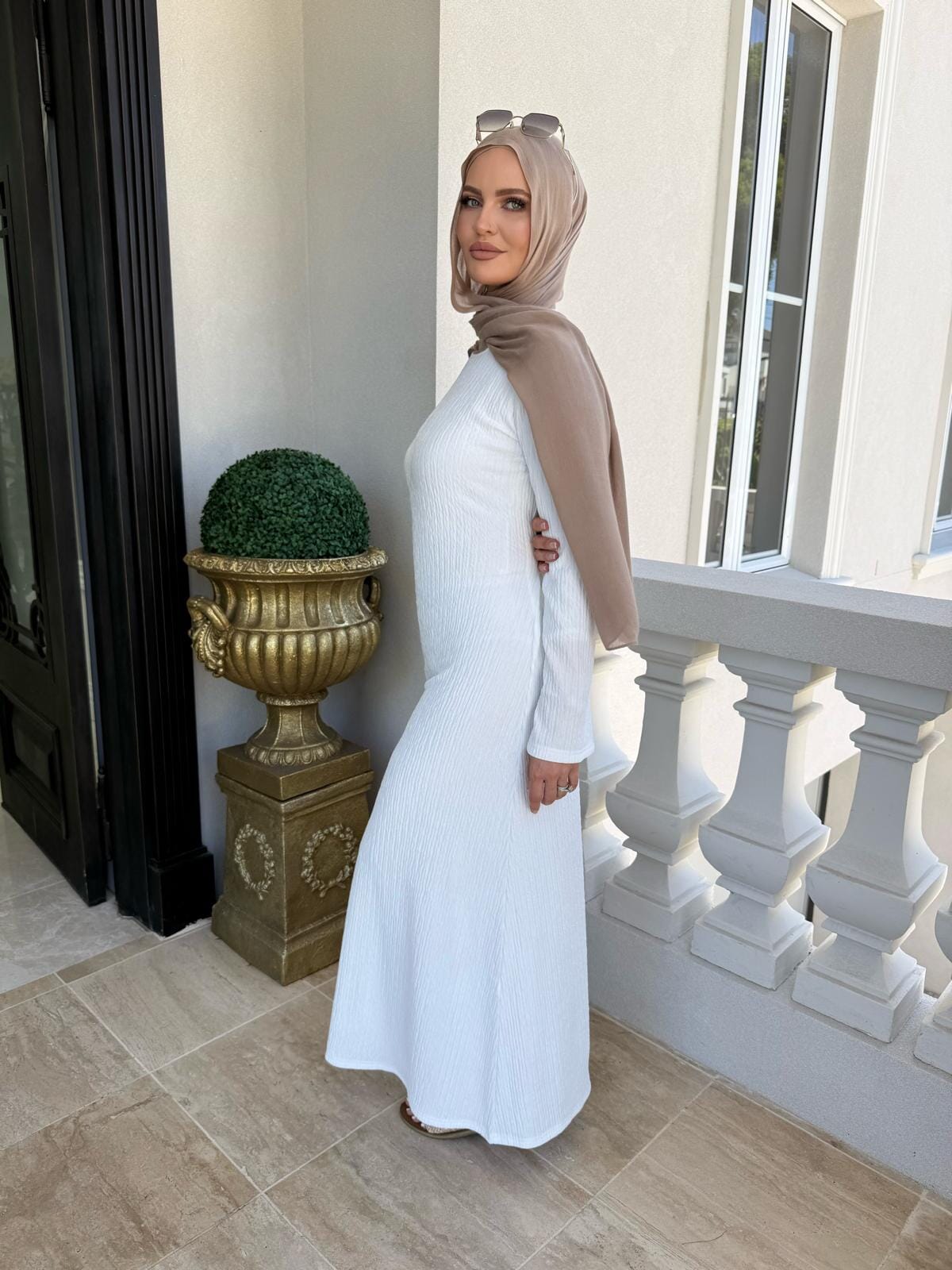 Ribbed Tie Back Dress
