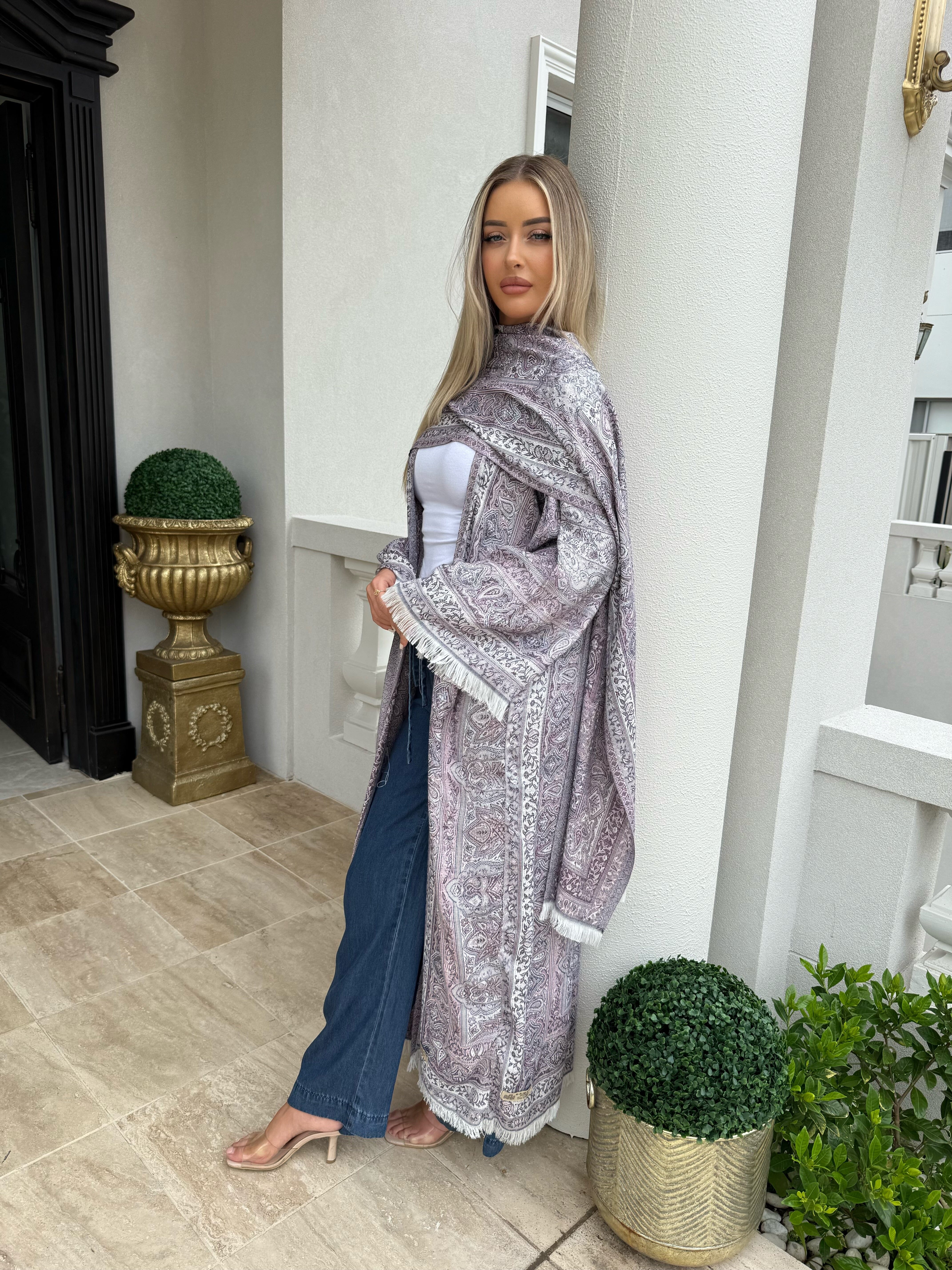 Lilac Pashmina Set