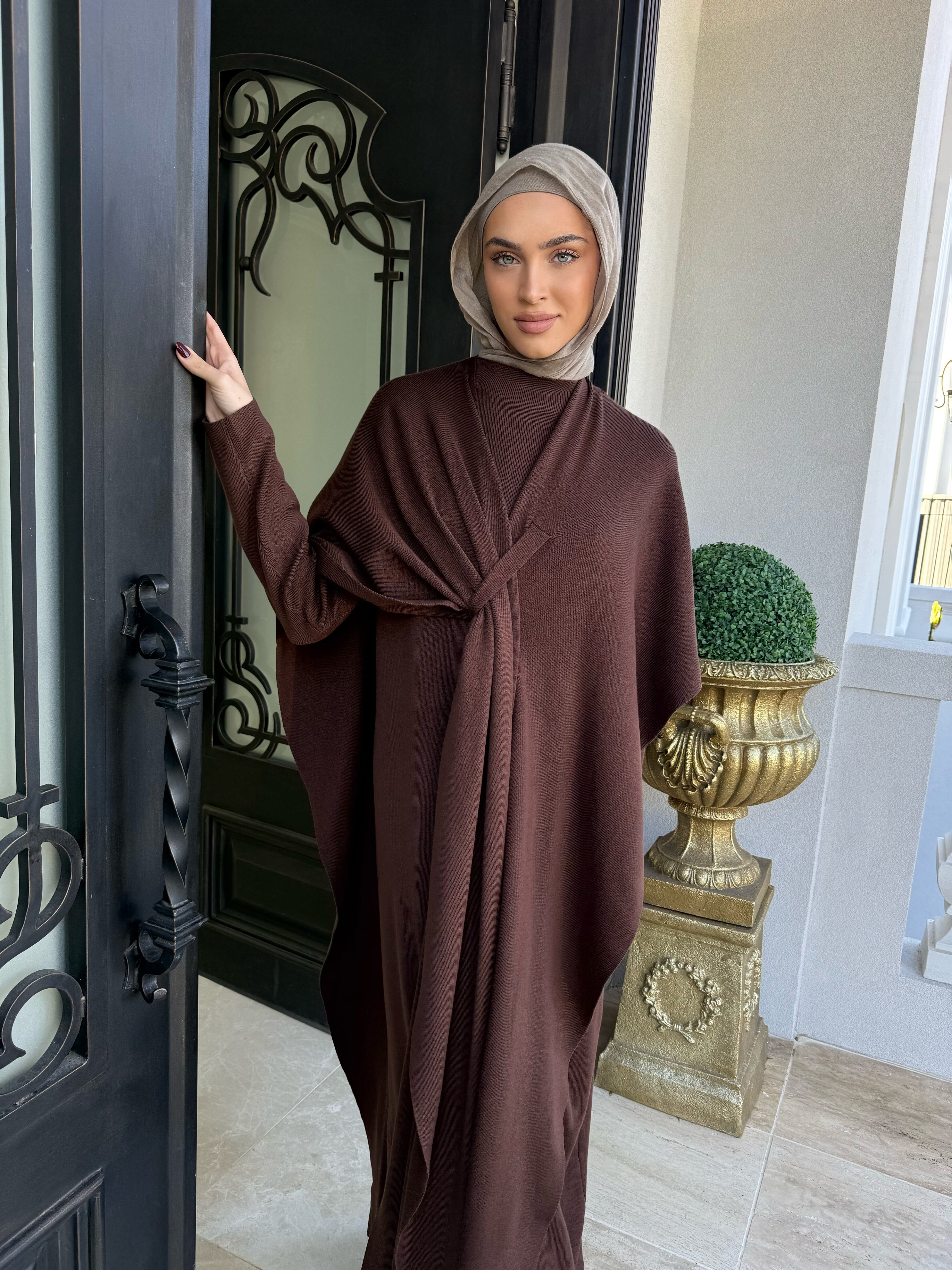 Wrap Drape Knit Set