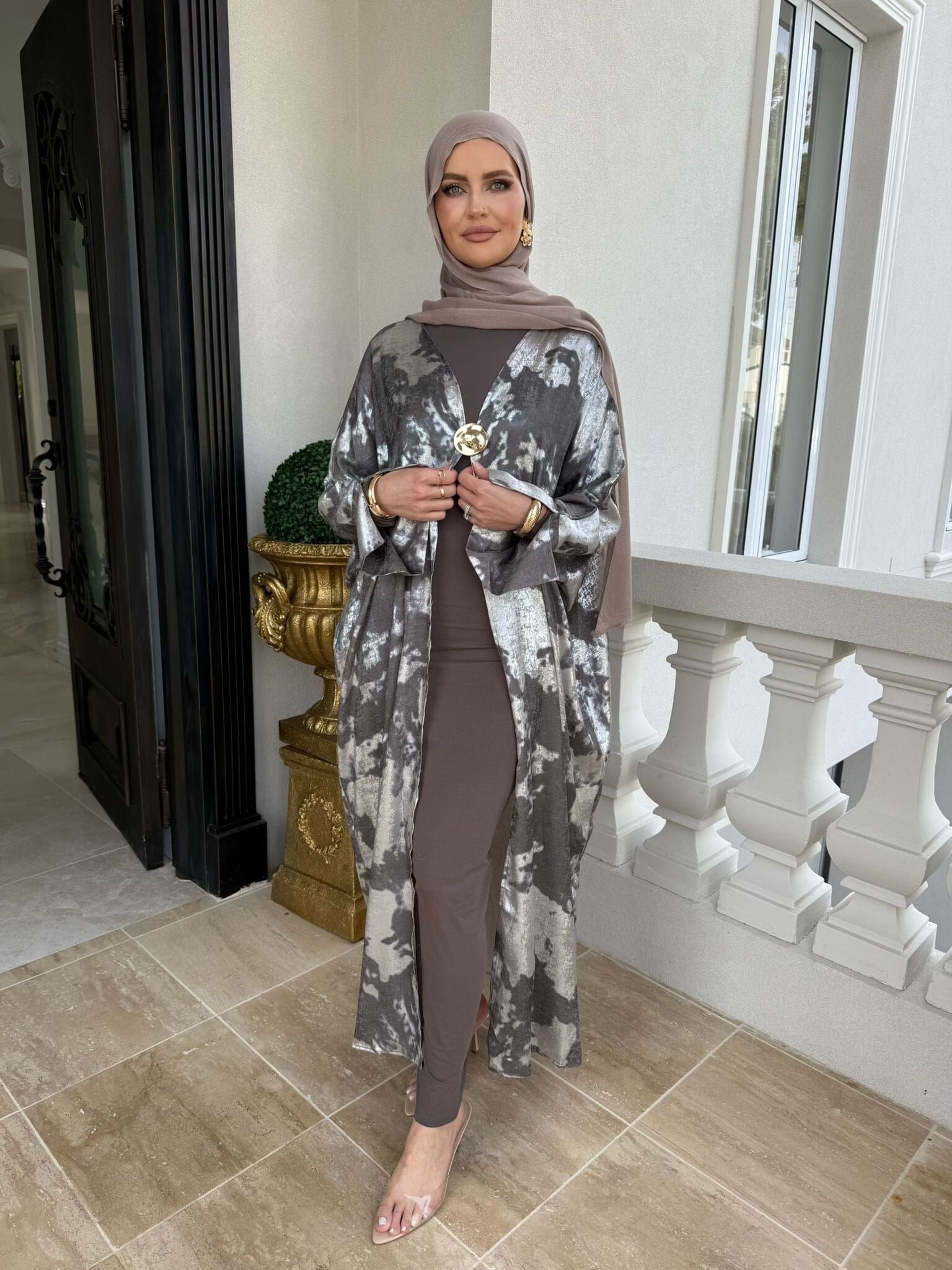 Dye Satin Abaya