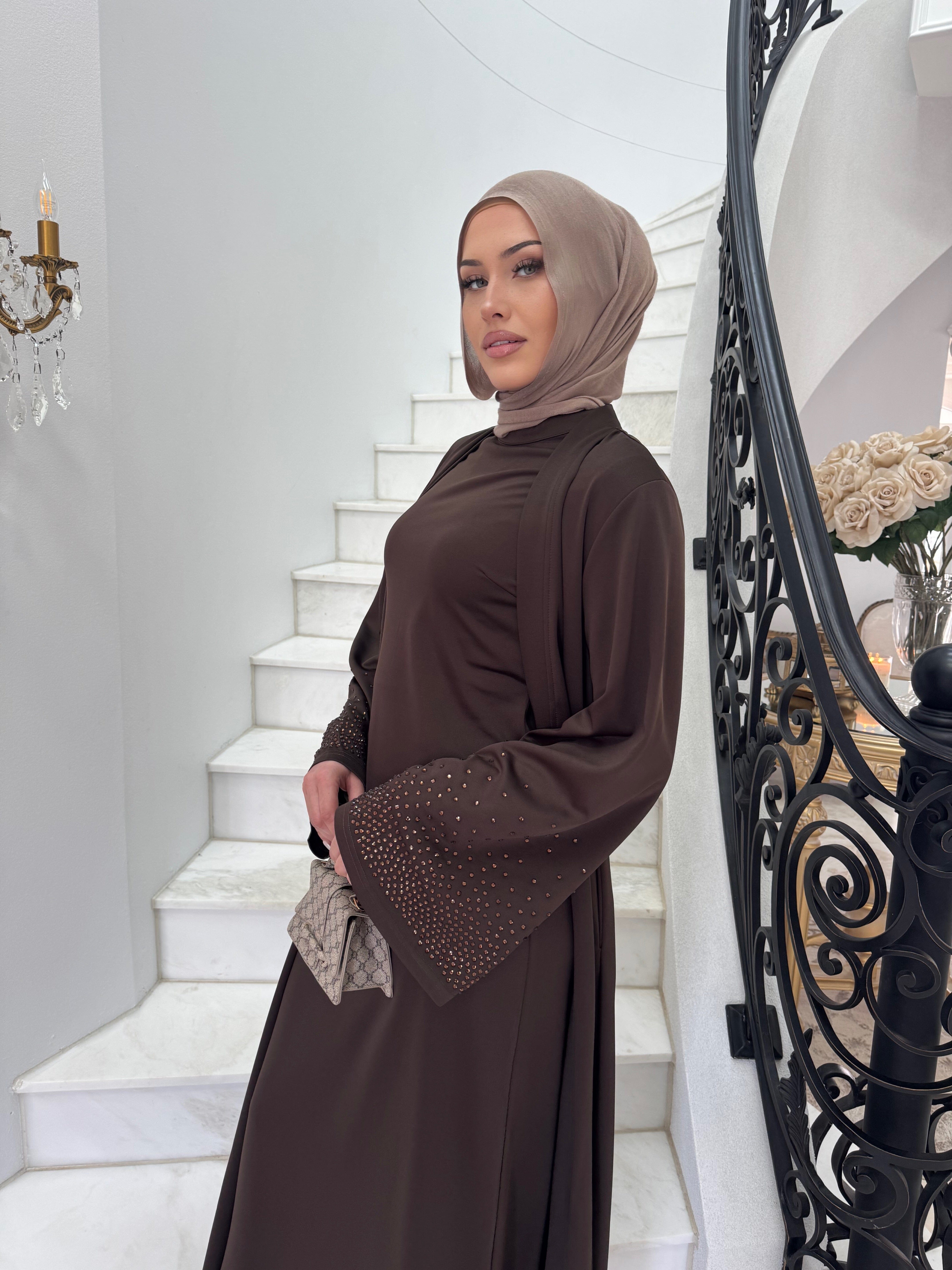 Beaded Abaya Set