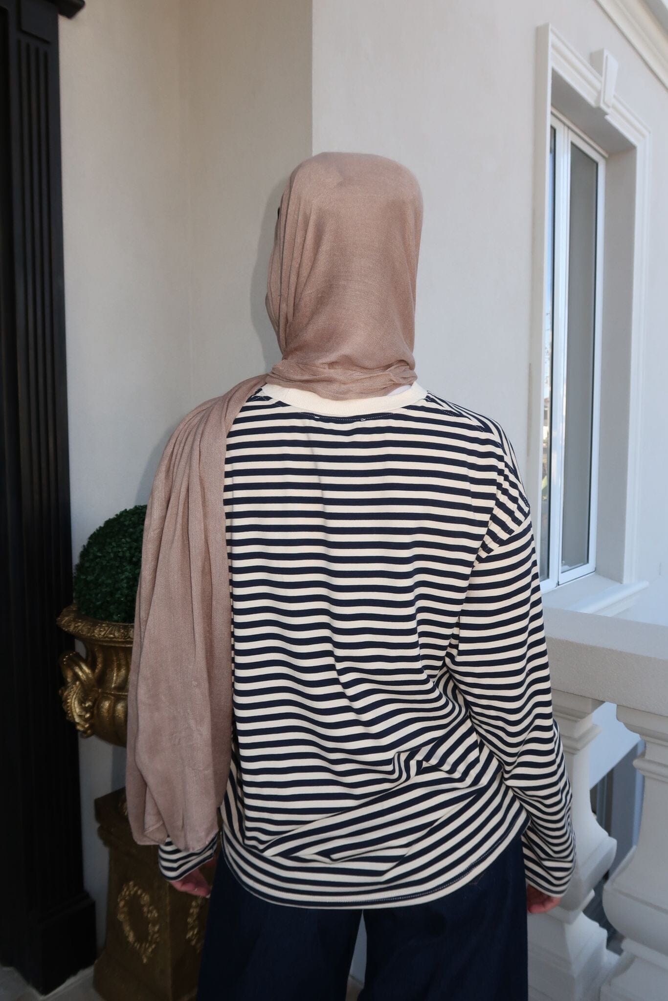 Navy Stripe Top