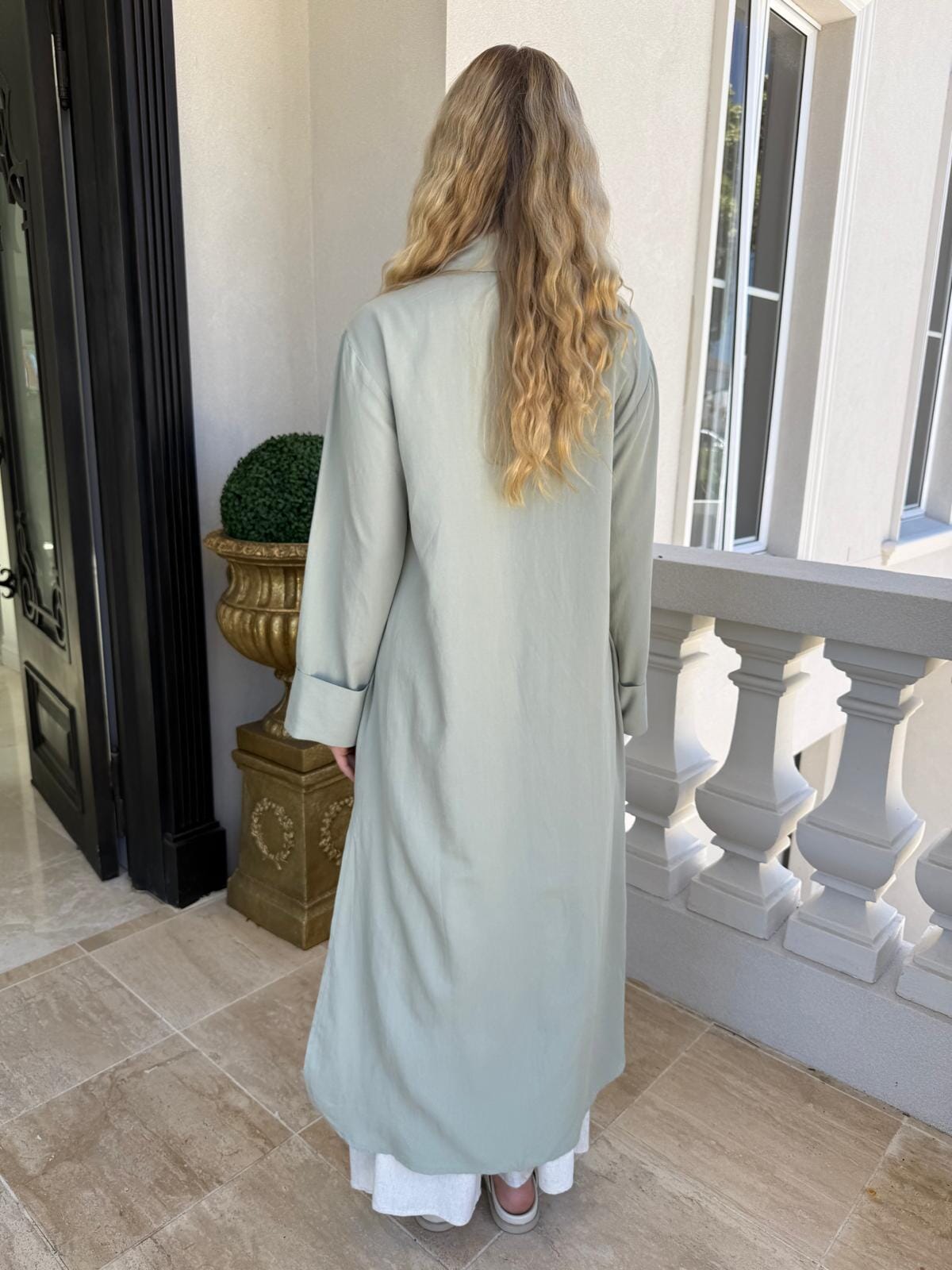 Oversized Linen Long Shirt