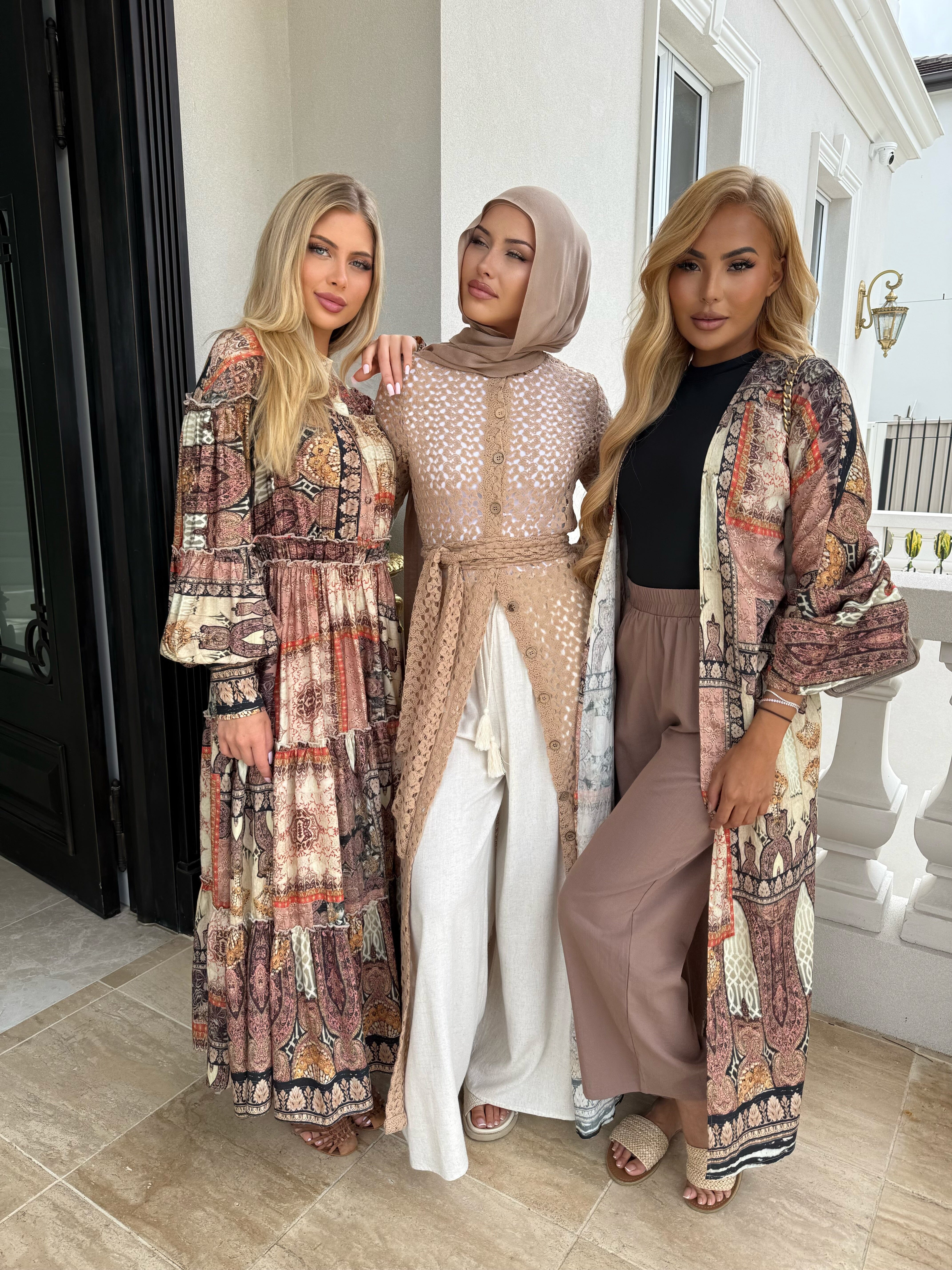 Vintage Andy Open Abaya