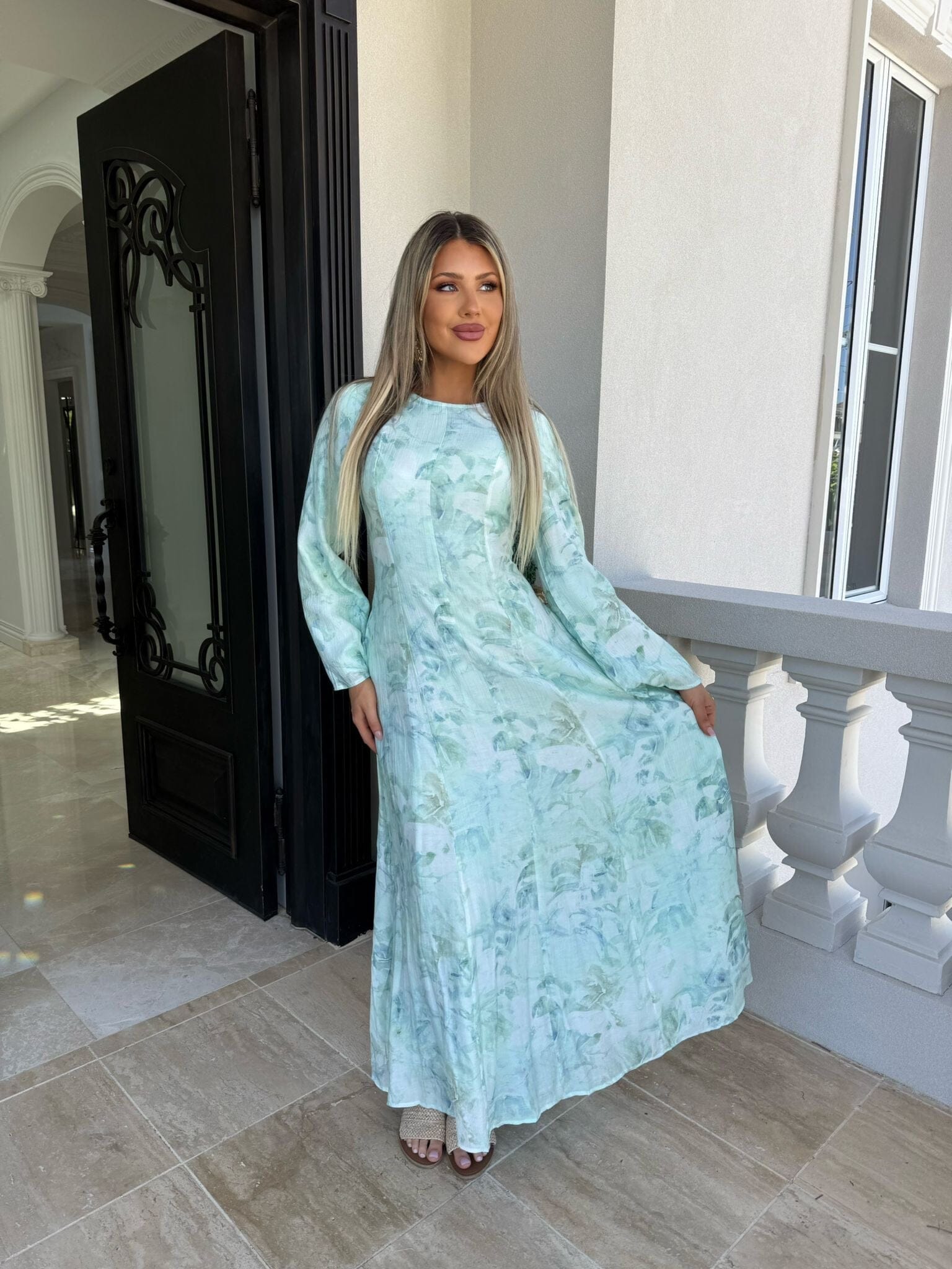 Dee Mint Tie Dress