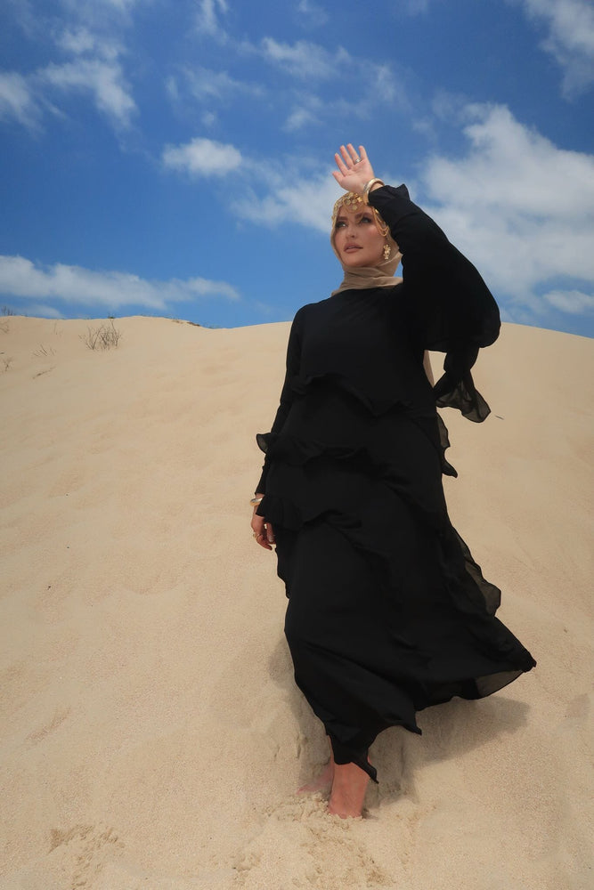 Al Sahara Ruffle Abaya