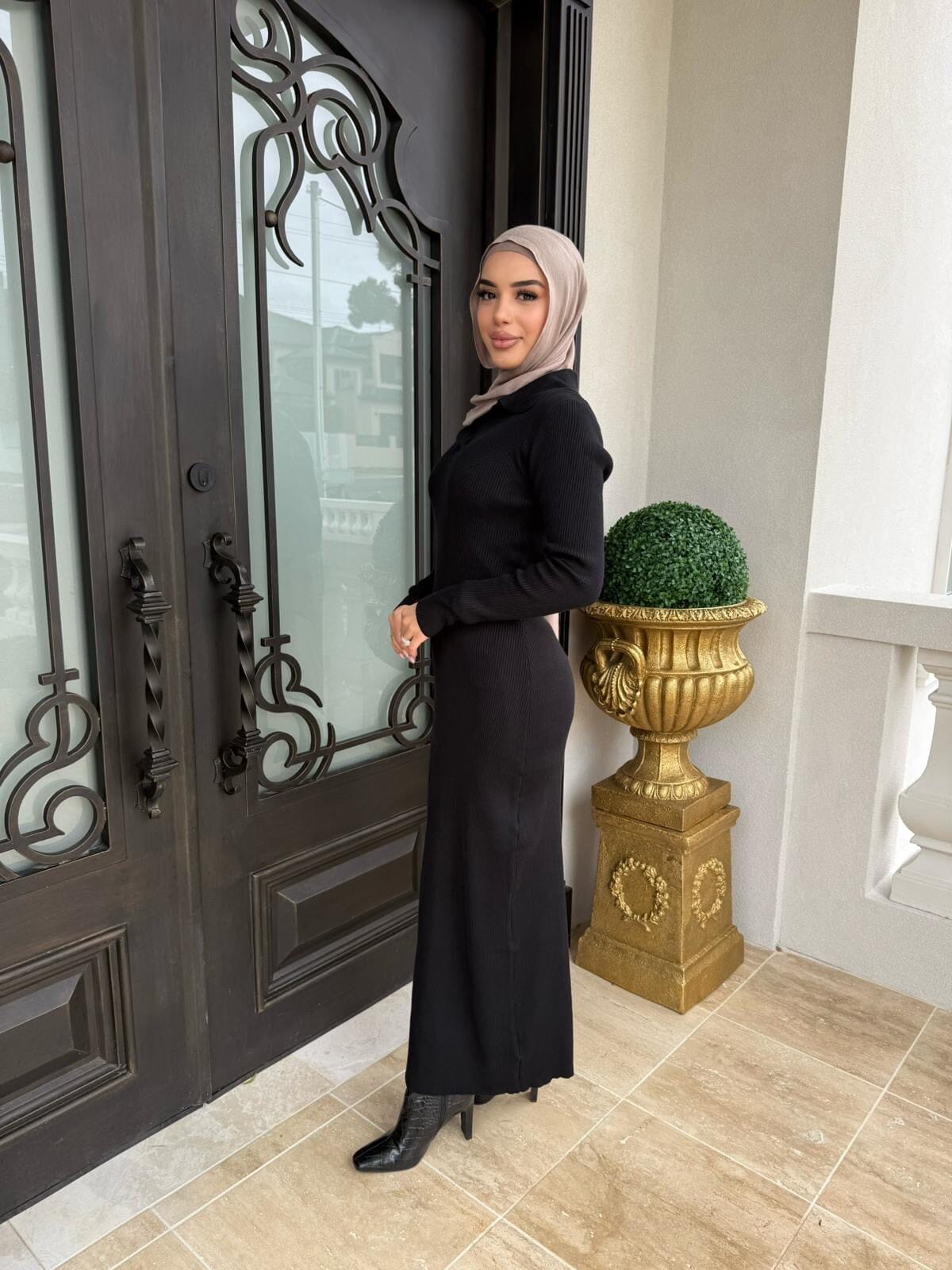 Ribbed Maxi Dress
