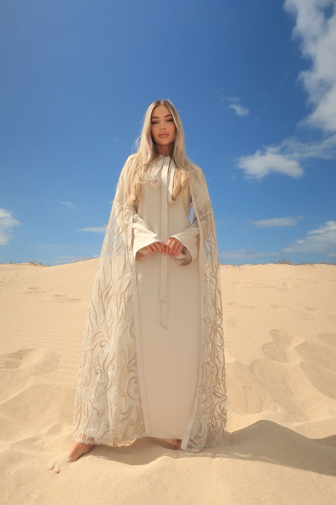 PRE ORDER Al Sahara Nude Cape Set