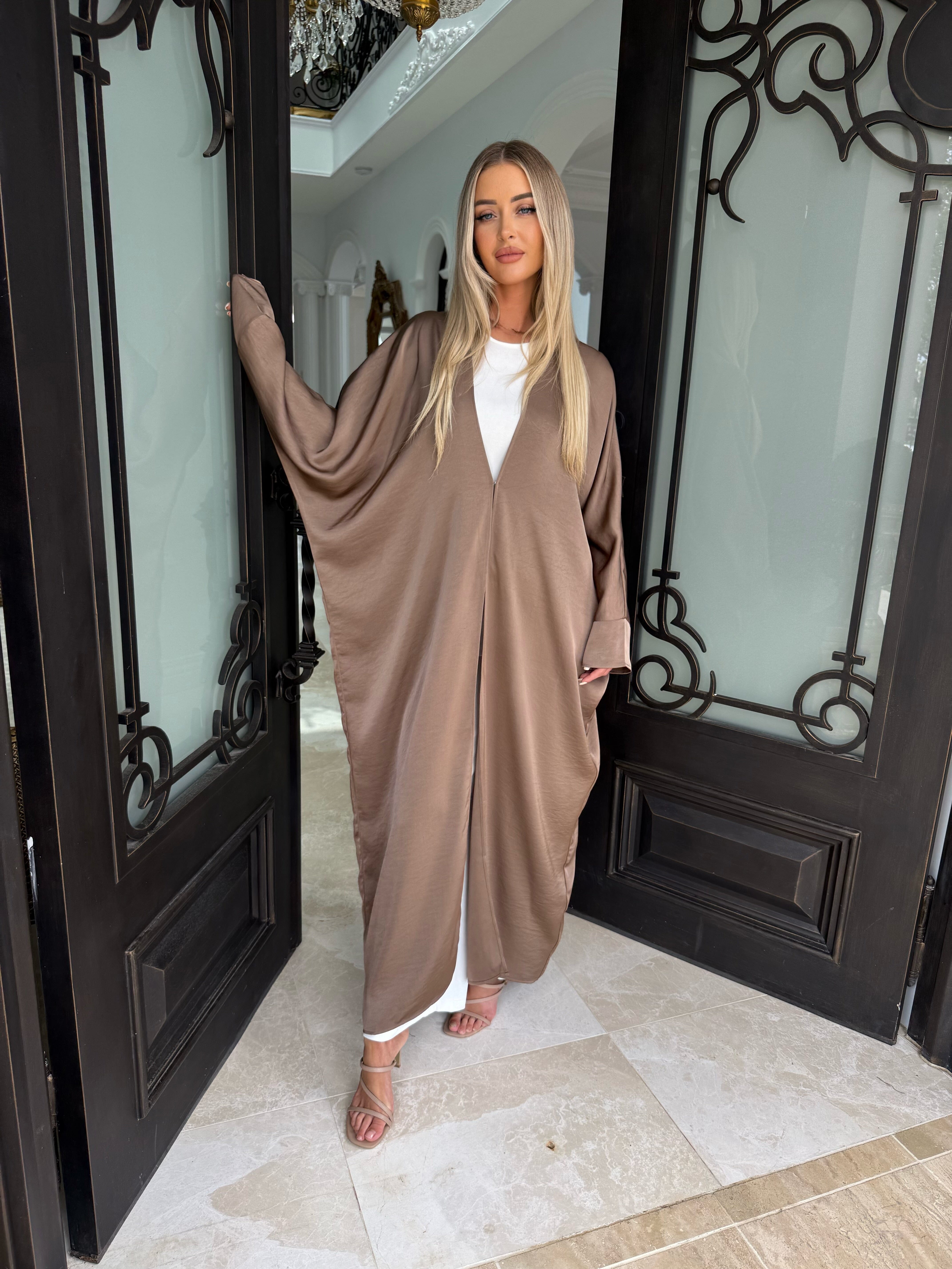 Layali Batwing Open Abaya