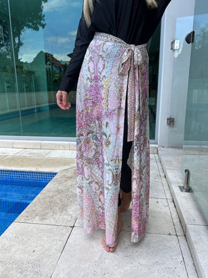 Shelly Pink Swim Sarong