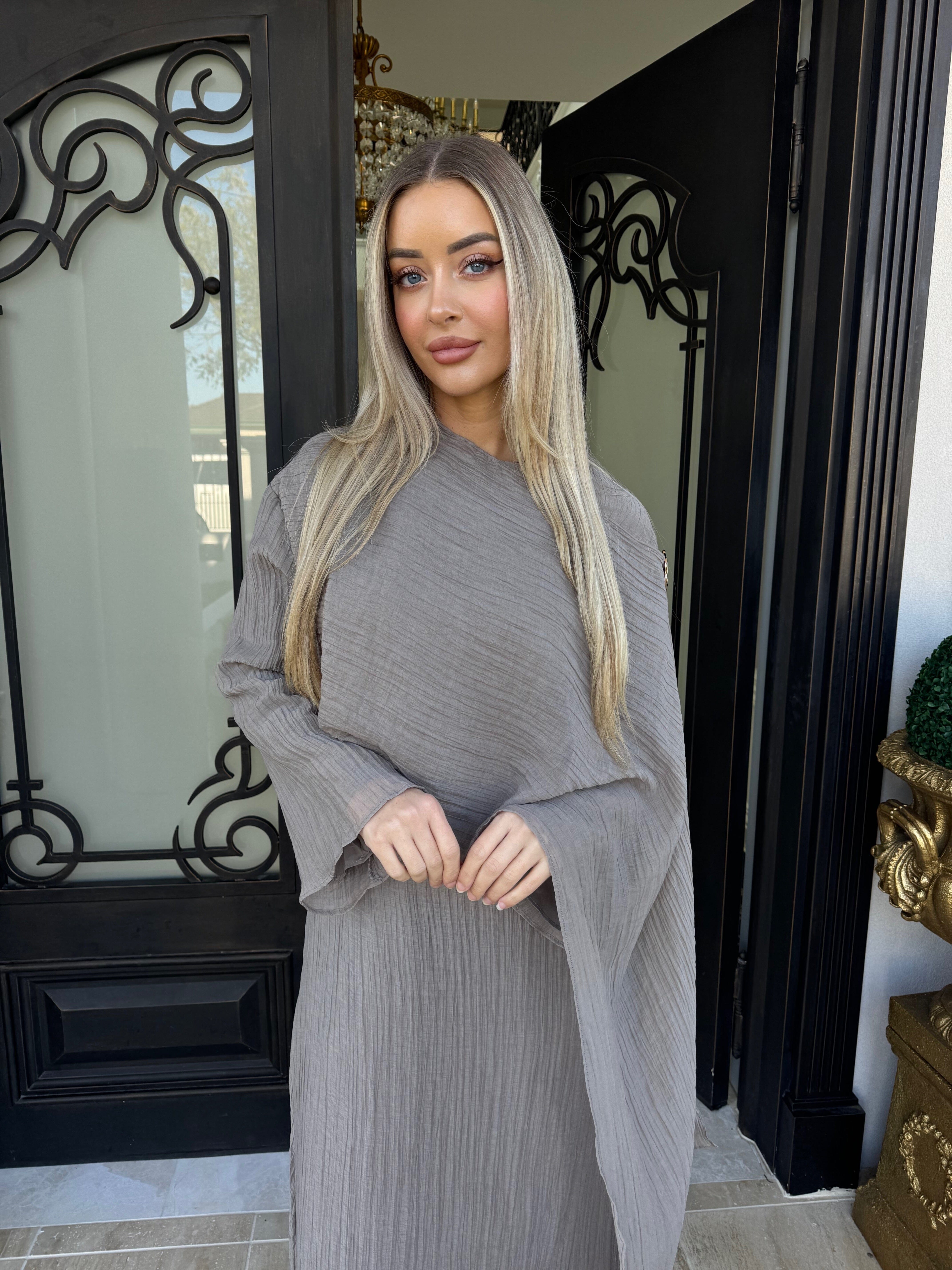 Drape Crinkle Dress