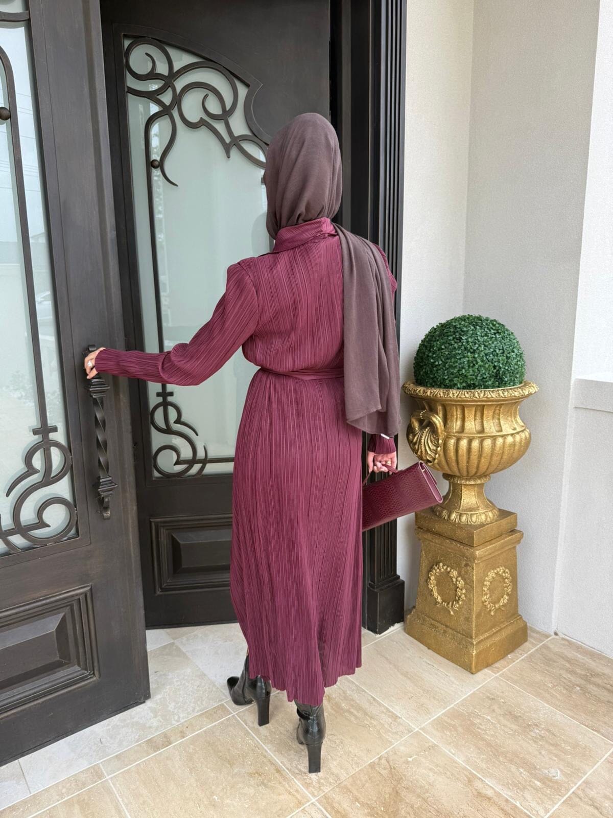 Pleated Trench