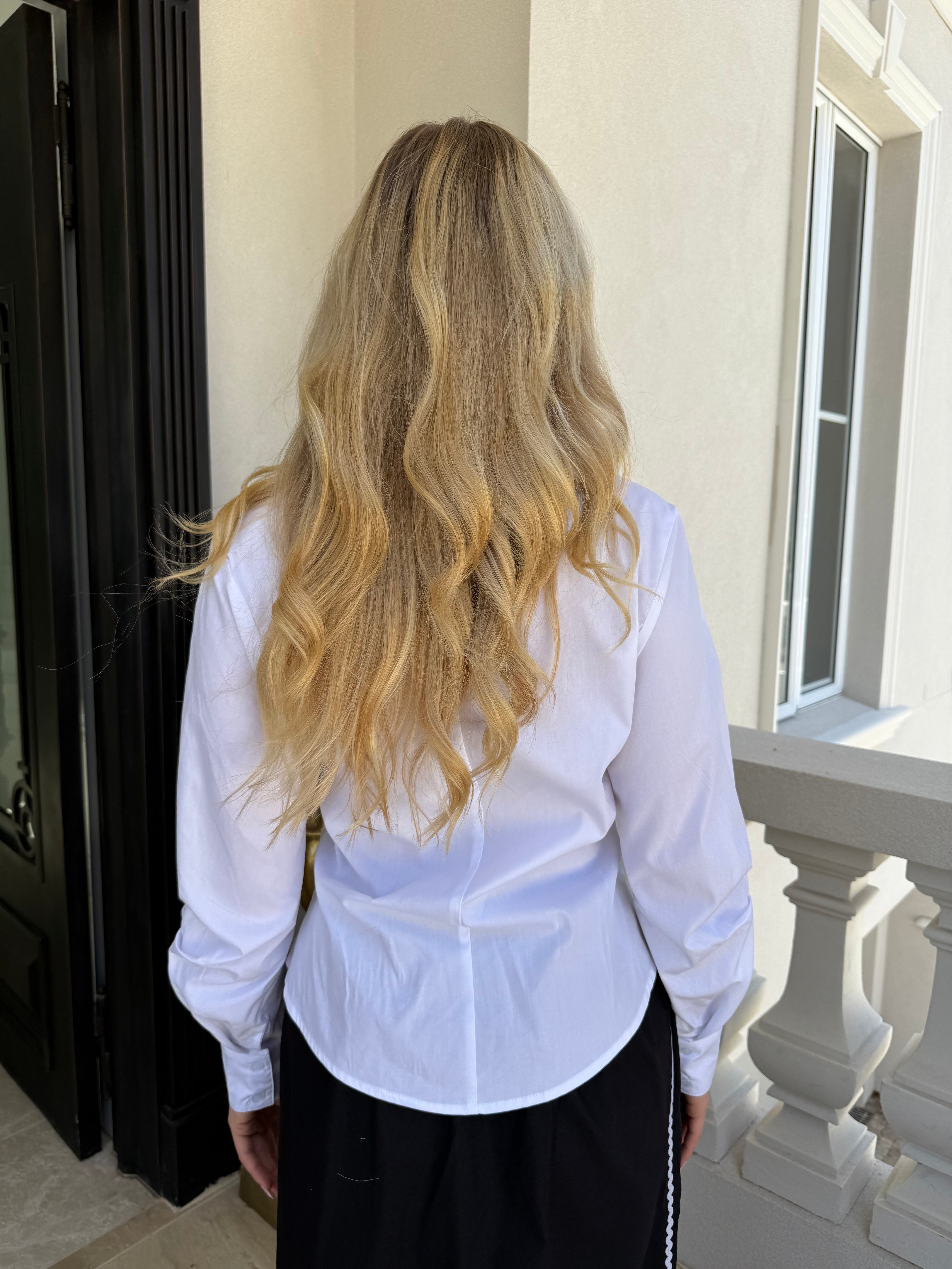 Gathered Button Shirt