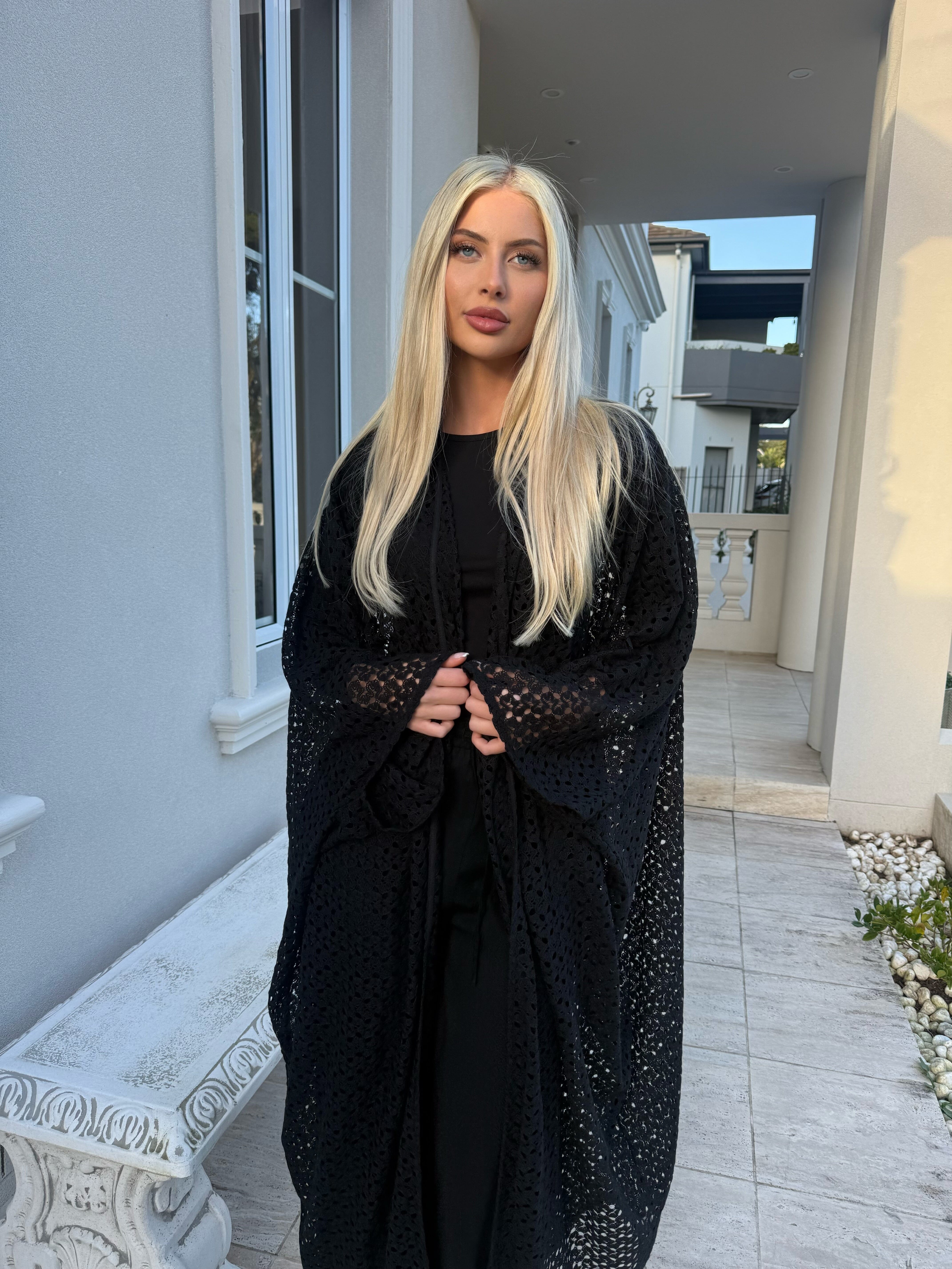 Batwing Crochet Kimono