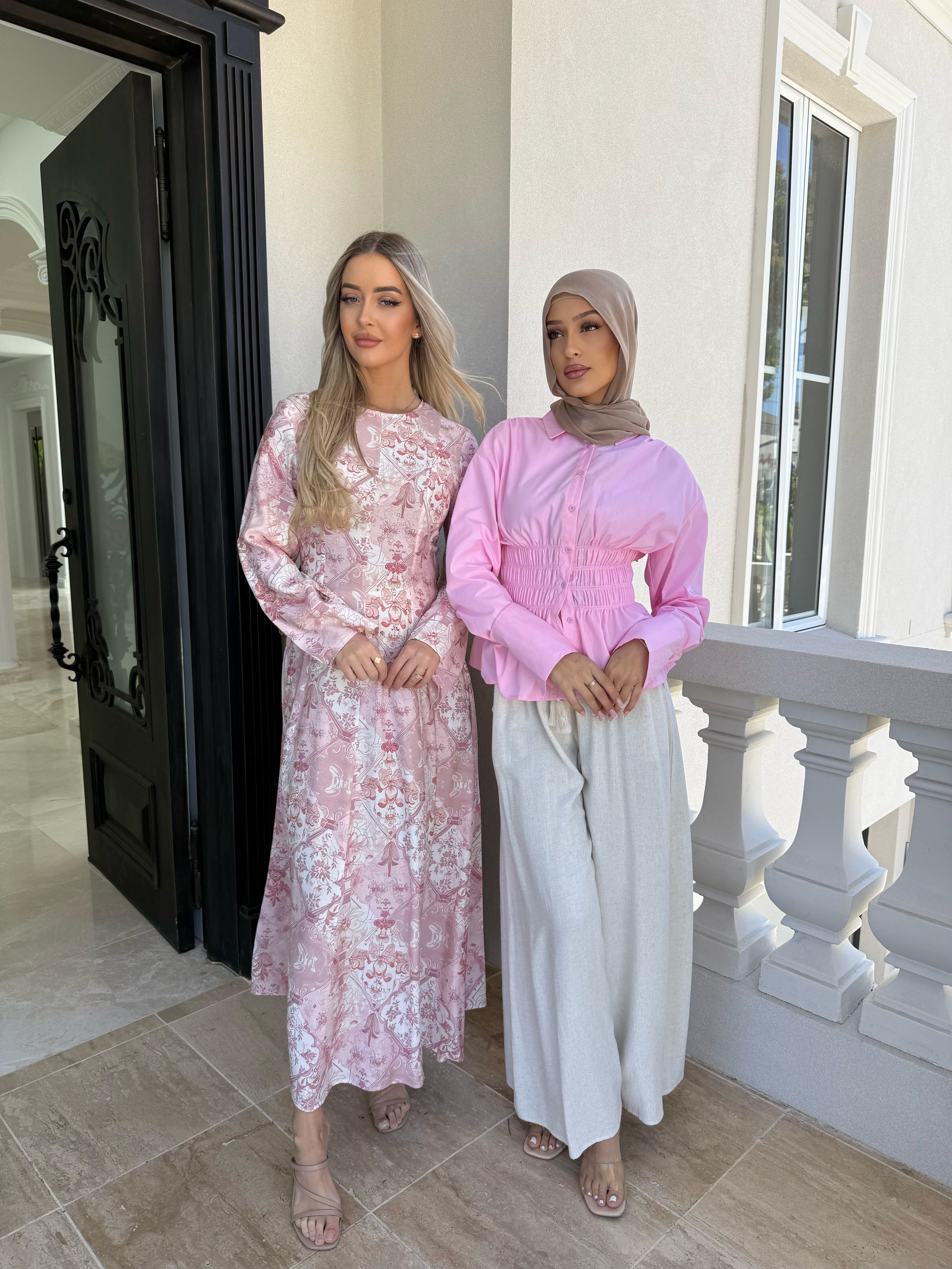 Baby Pink Tie Dress