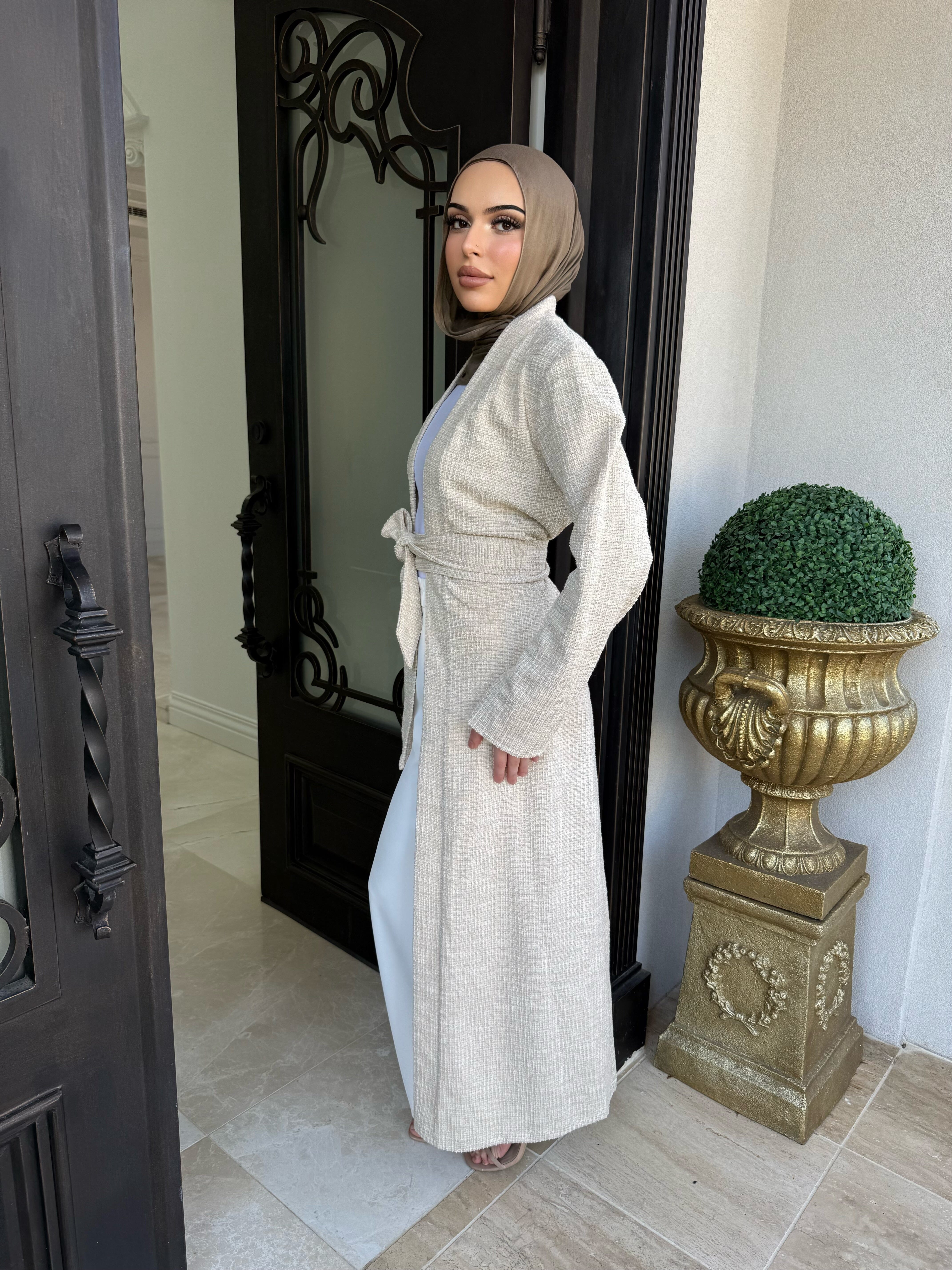 Tweed Abaya