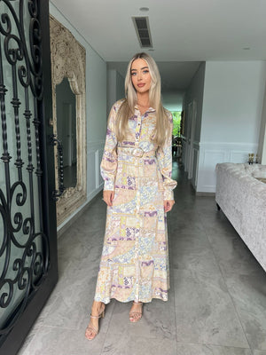 Paisley Linen Dress