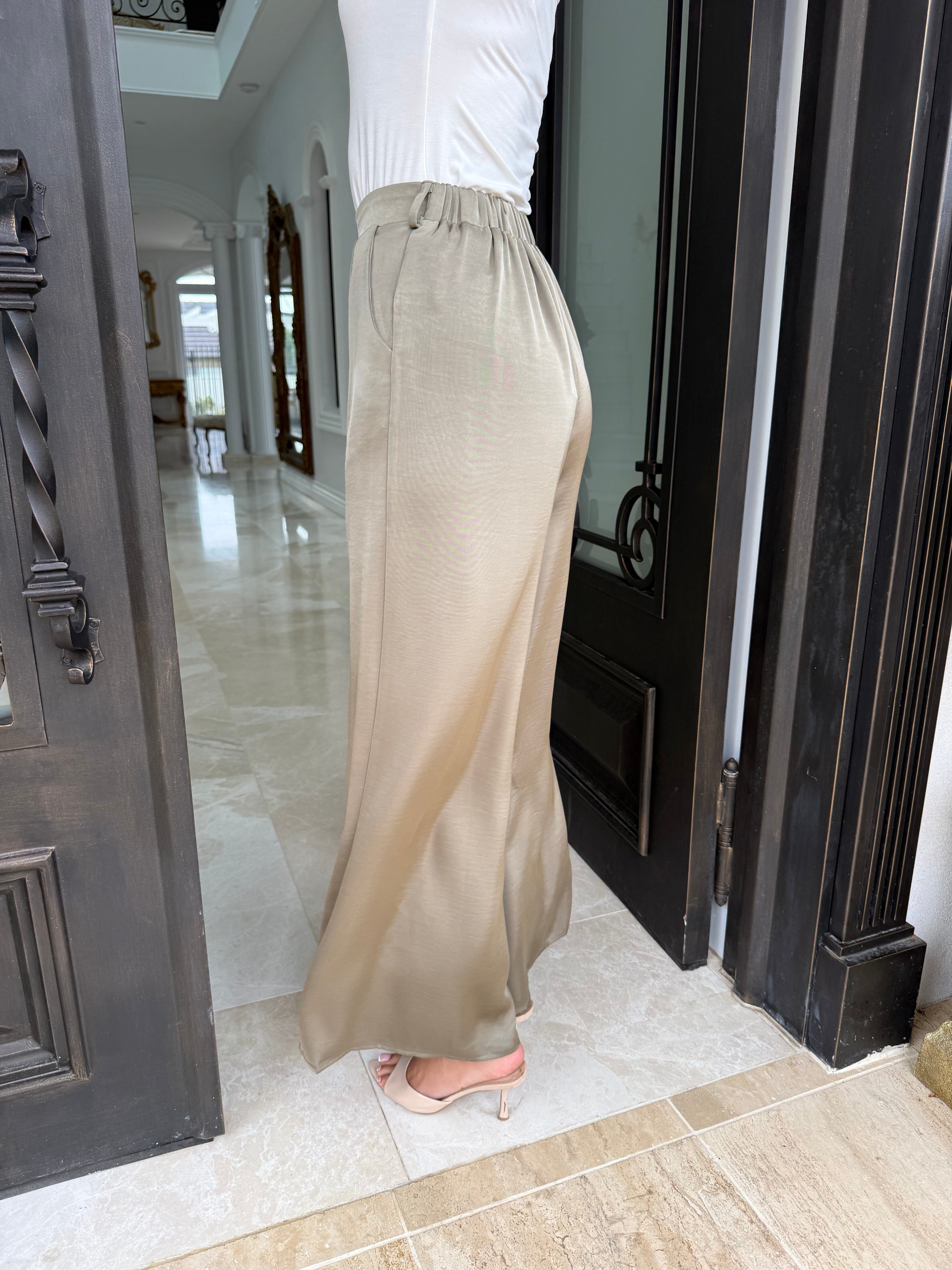 Layali Satin Pants Set