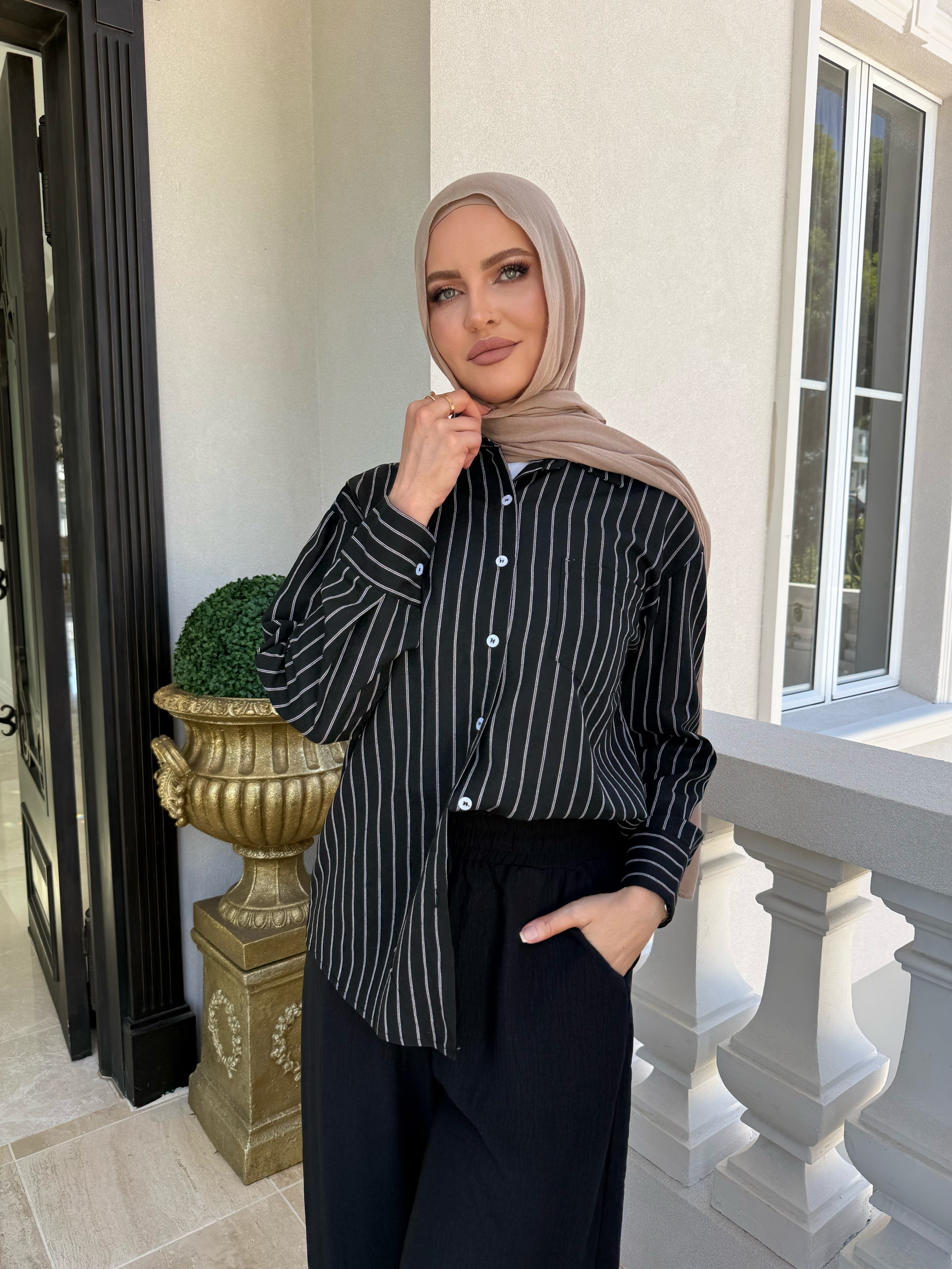 Black Stripe Shirt