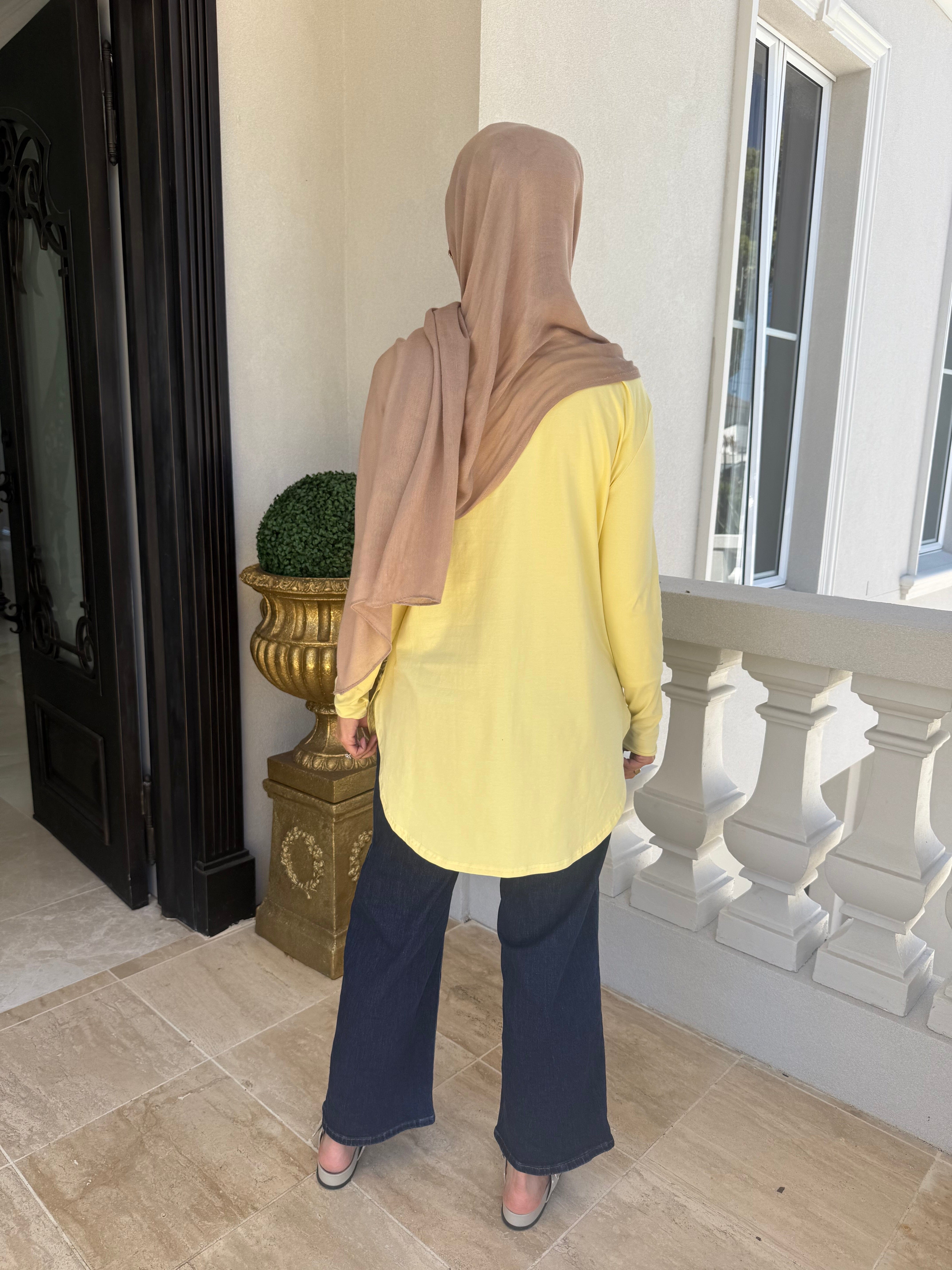 Midi Length Basic Cotton Top