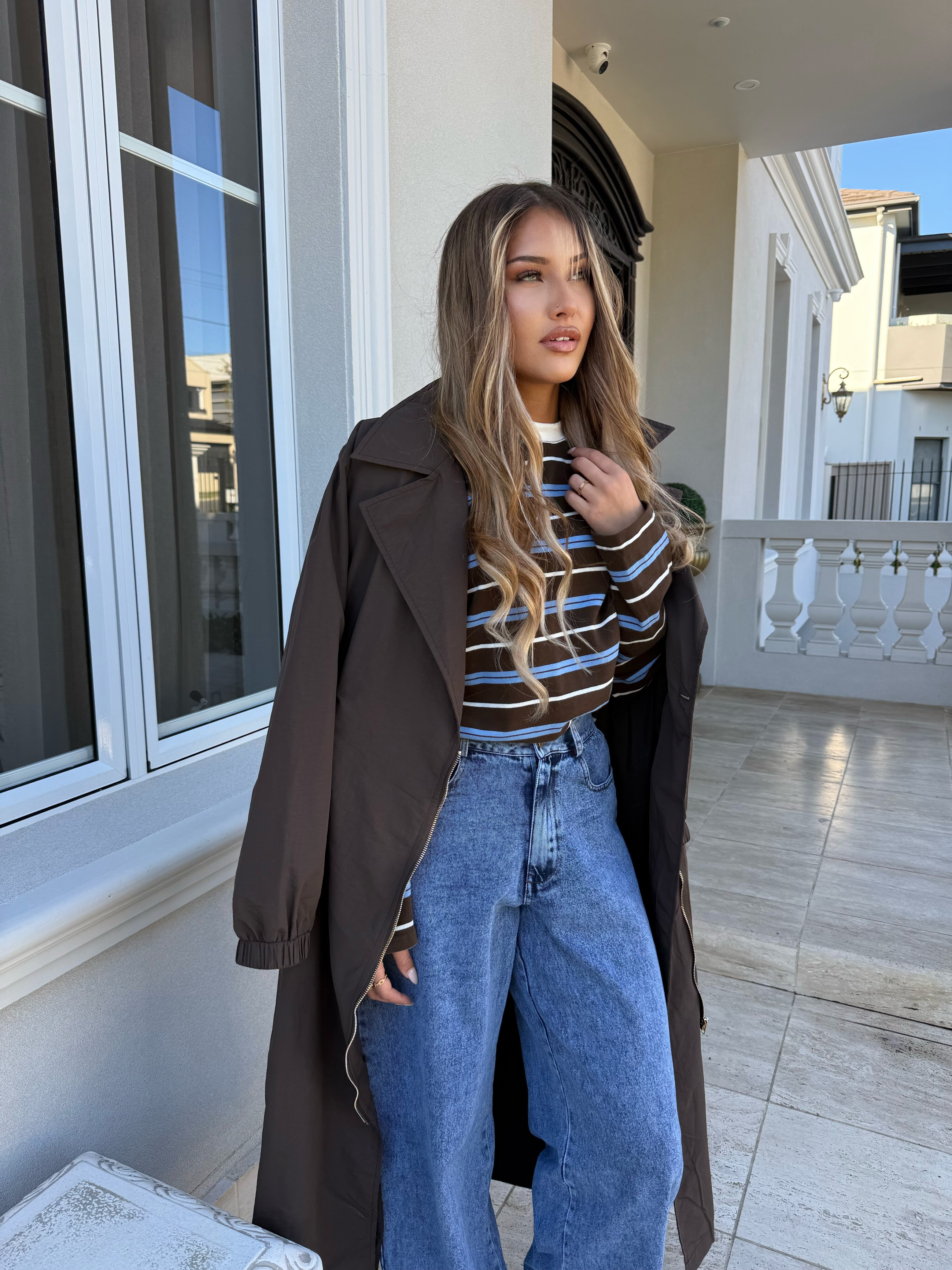 Brown Boyfriend Tee