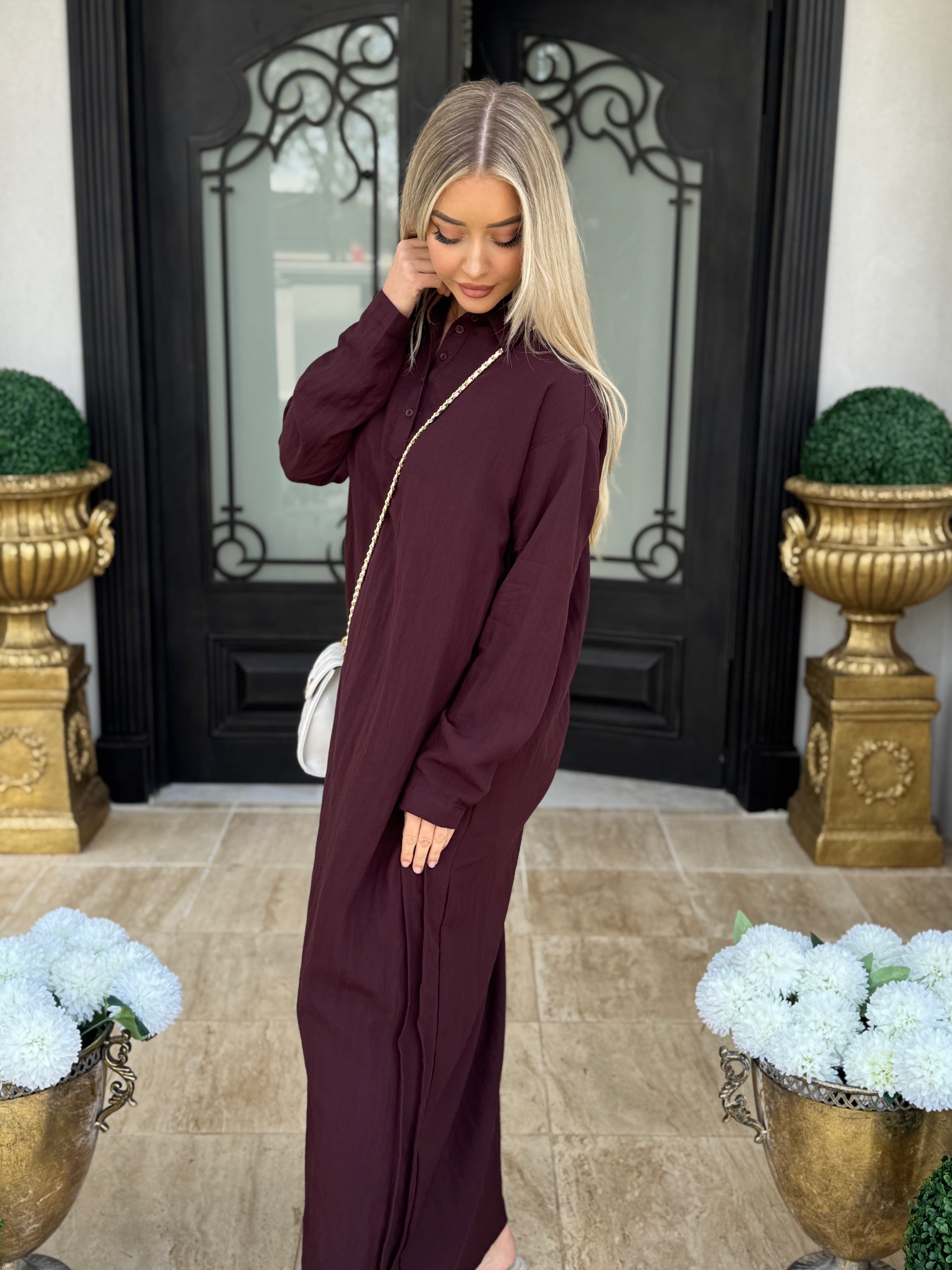 Linen Abaya