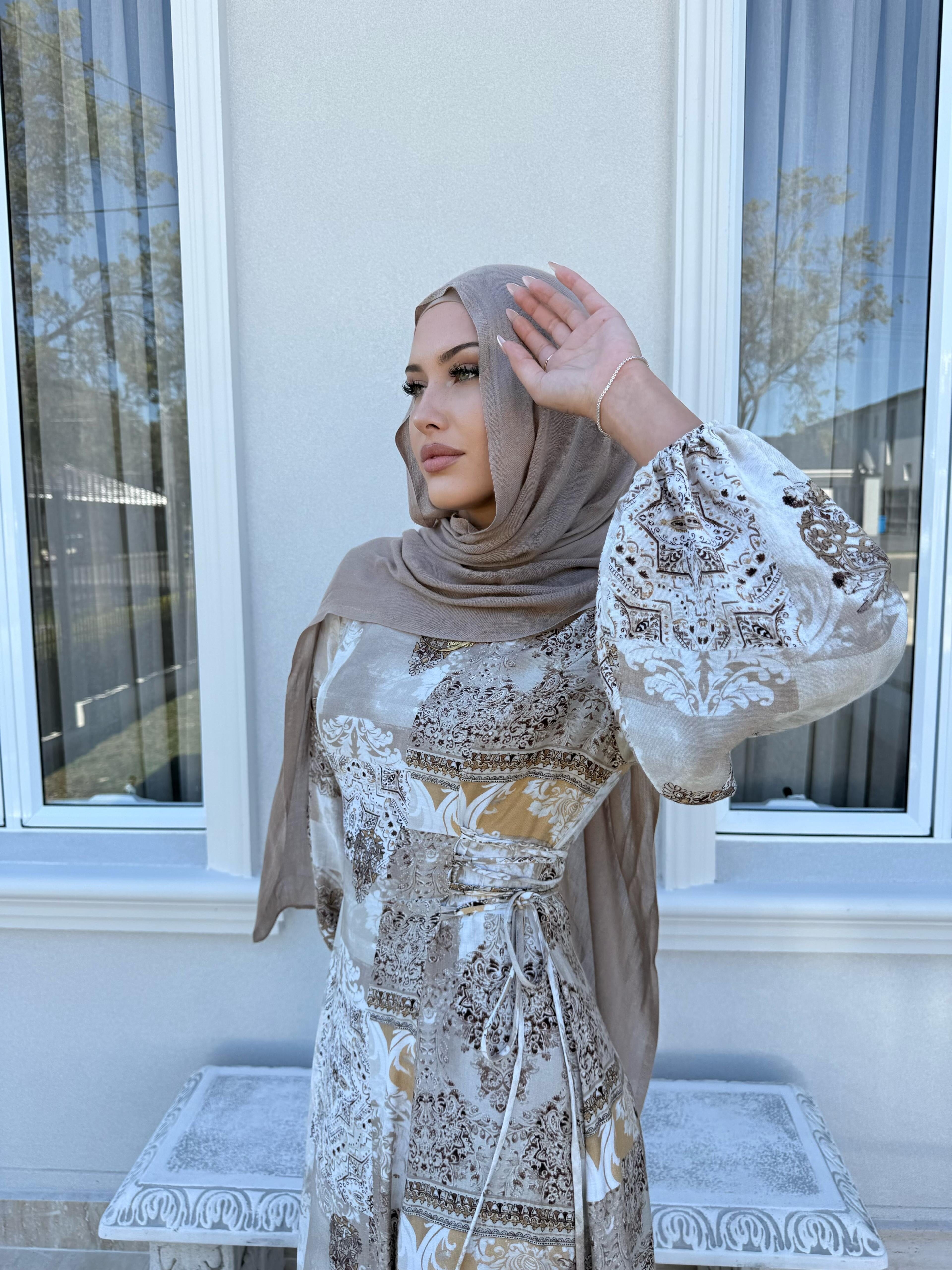 Neutral Tie Dress