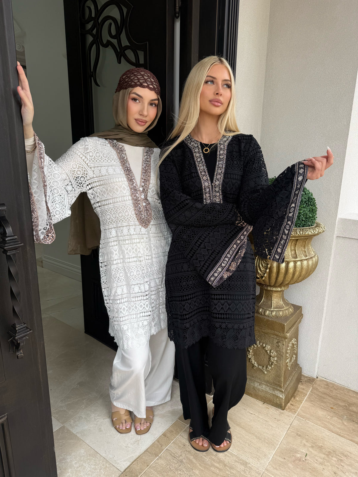 Embellished Crochet Tunic