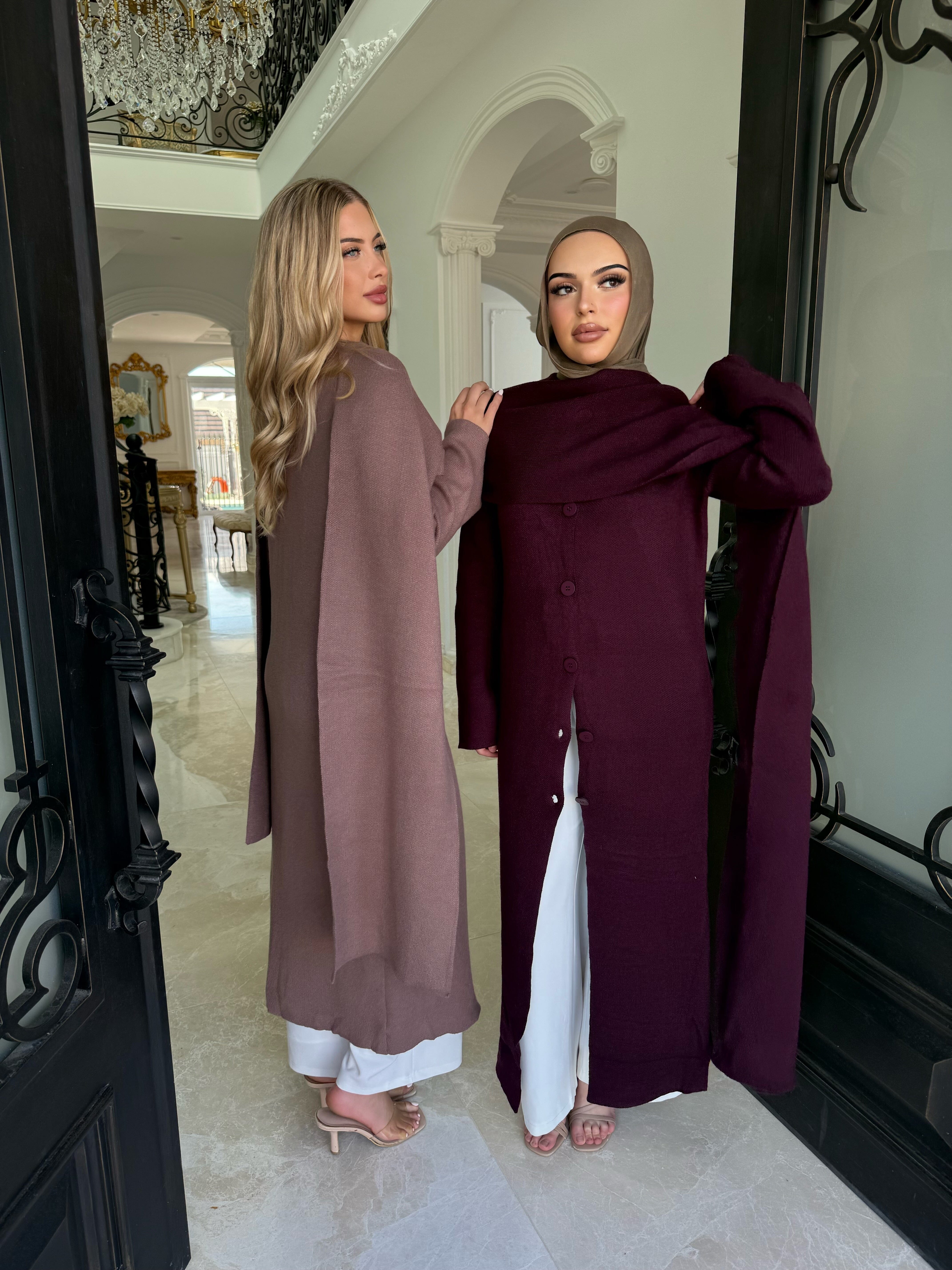 Shawl Knit Abaya