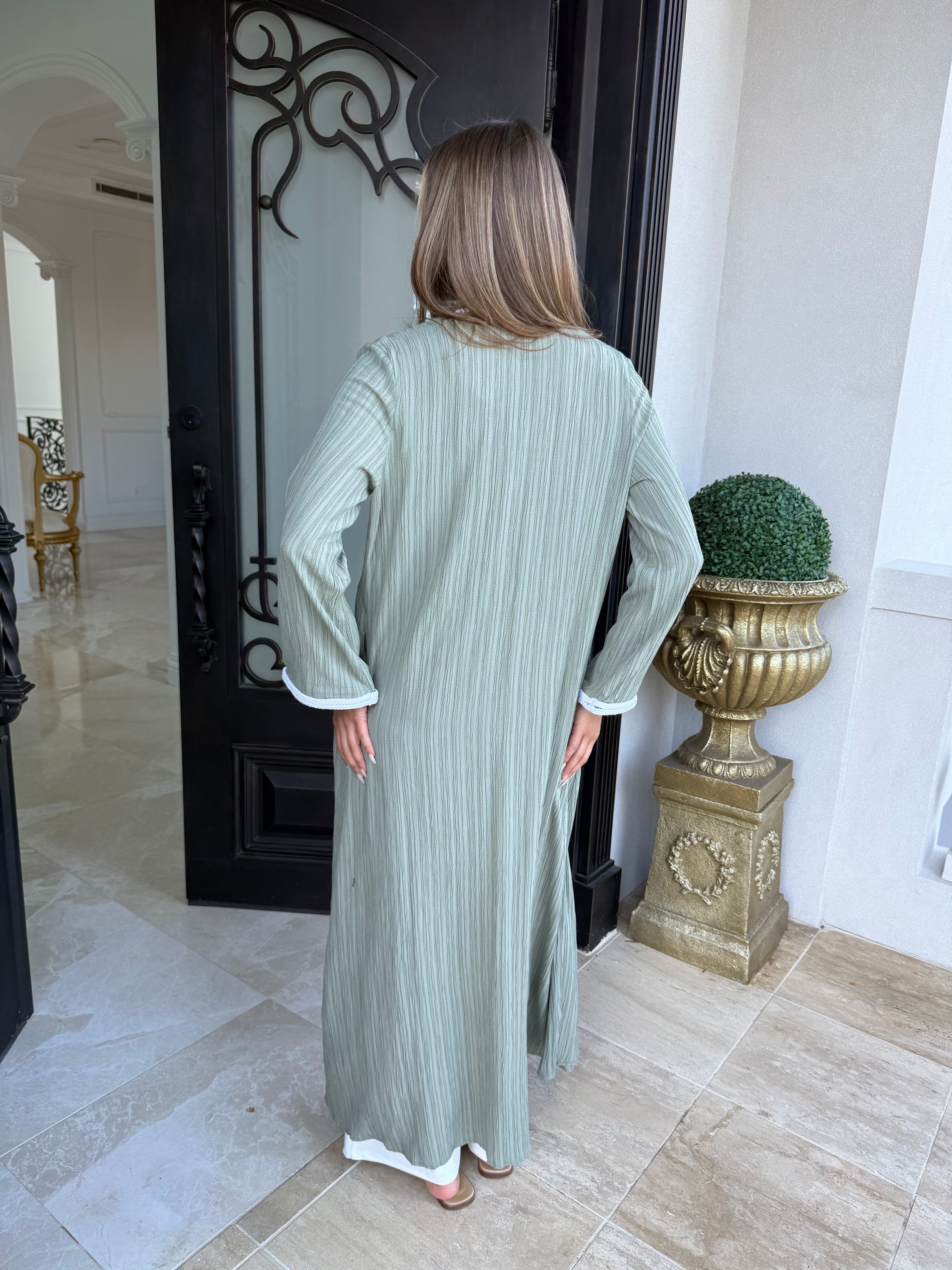 Trimmed Crochet Cardigan