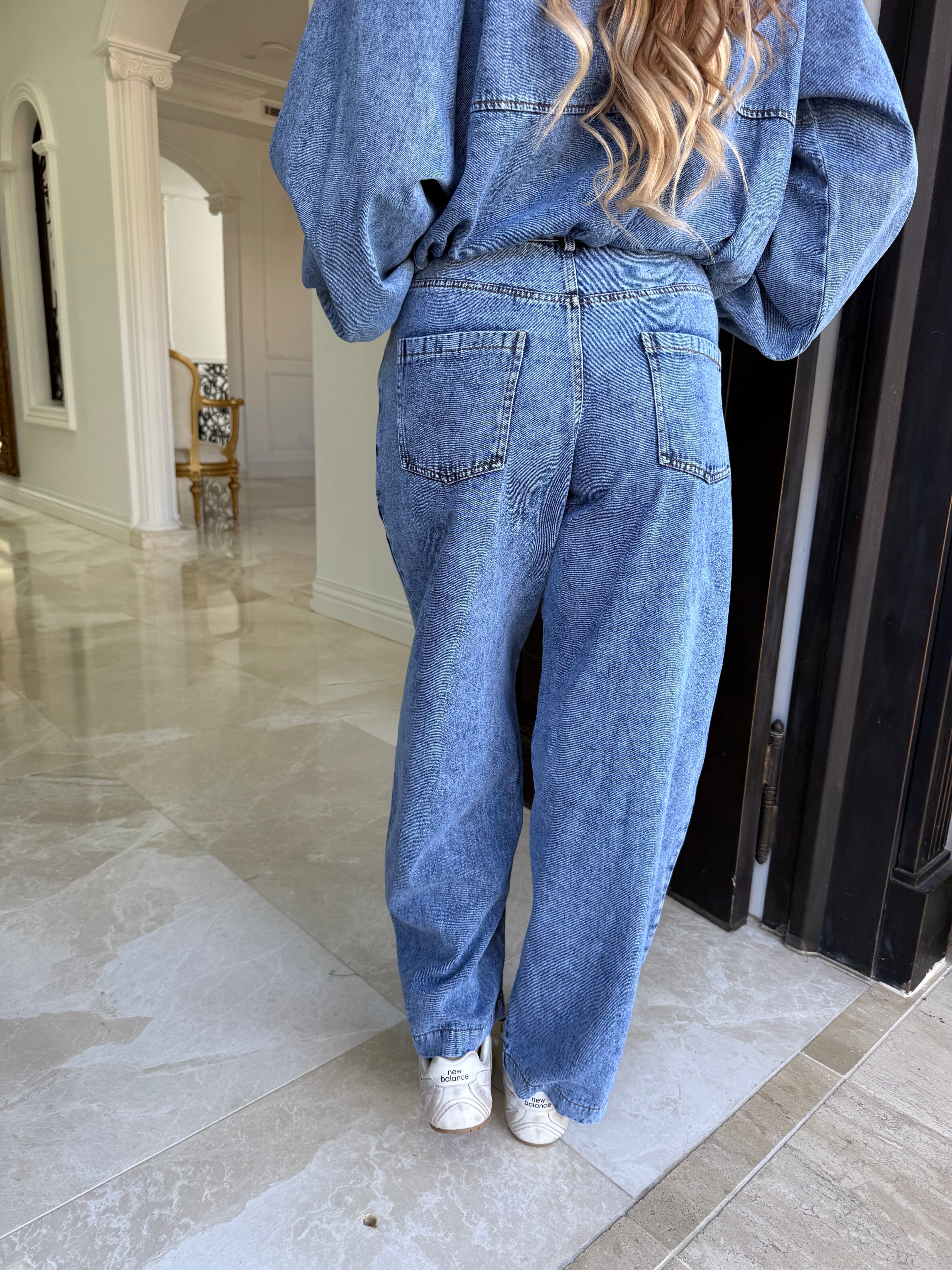 Denim Bomber Set
