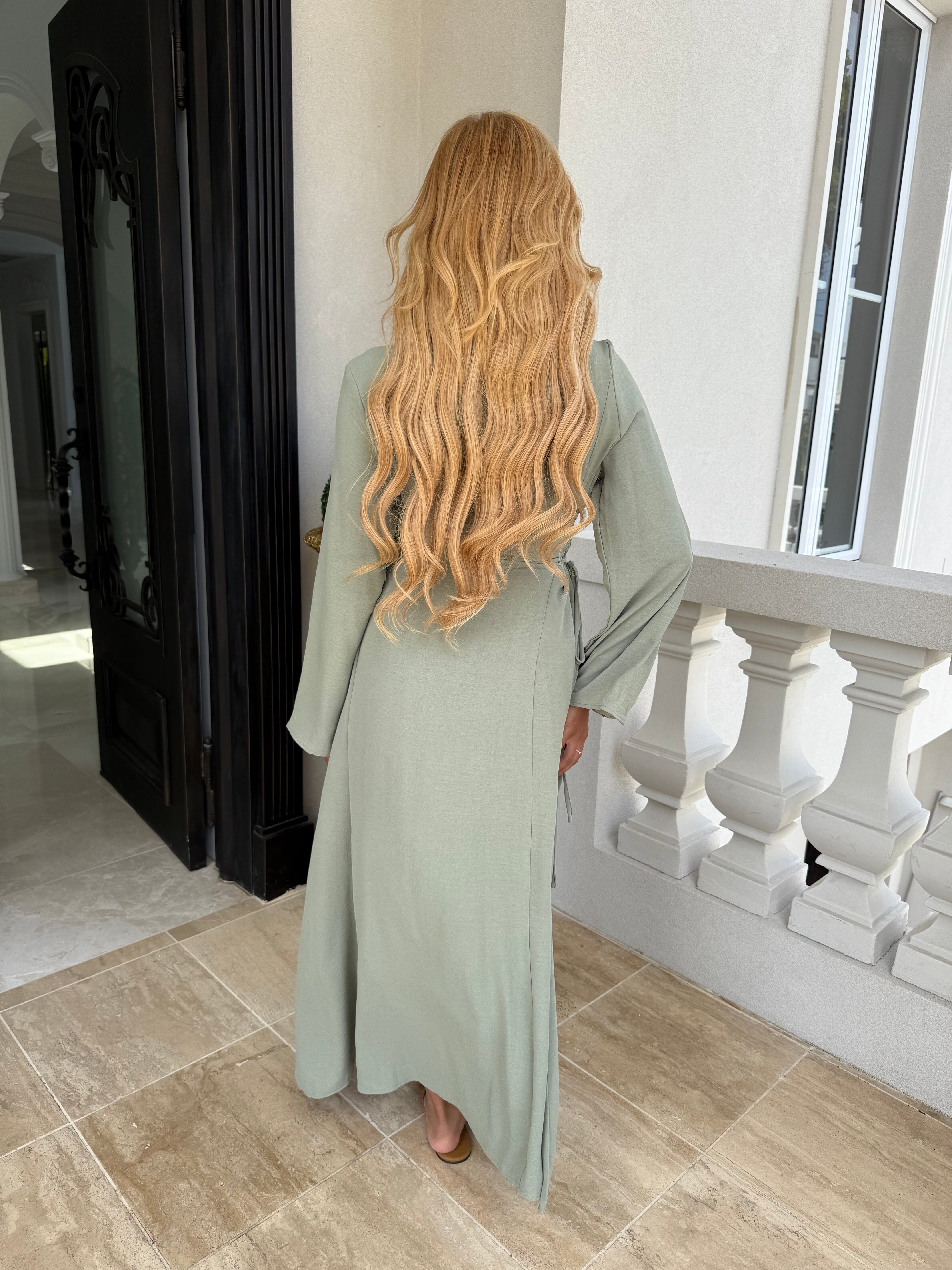 Embroidery Tie Dress