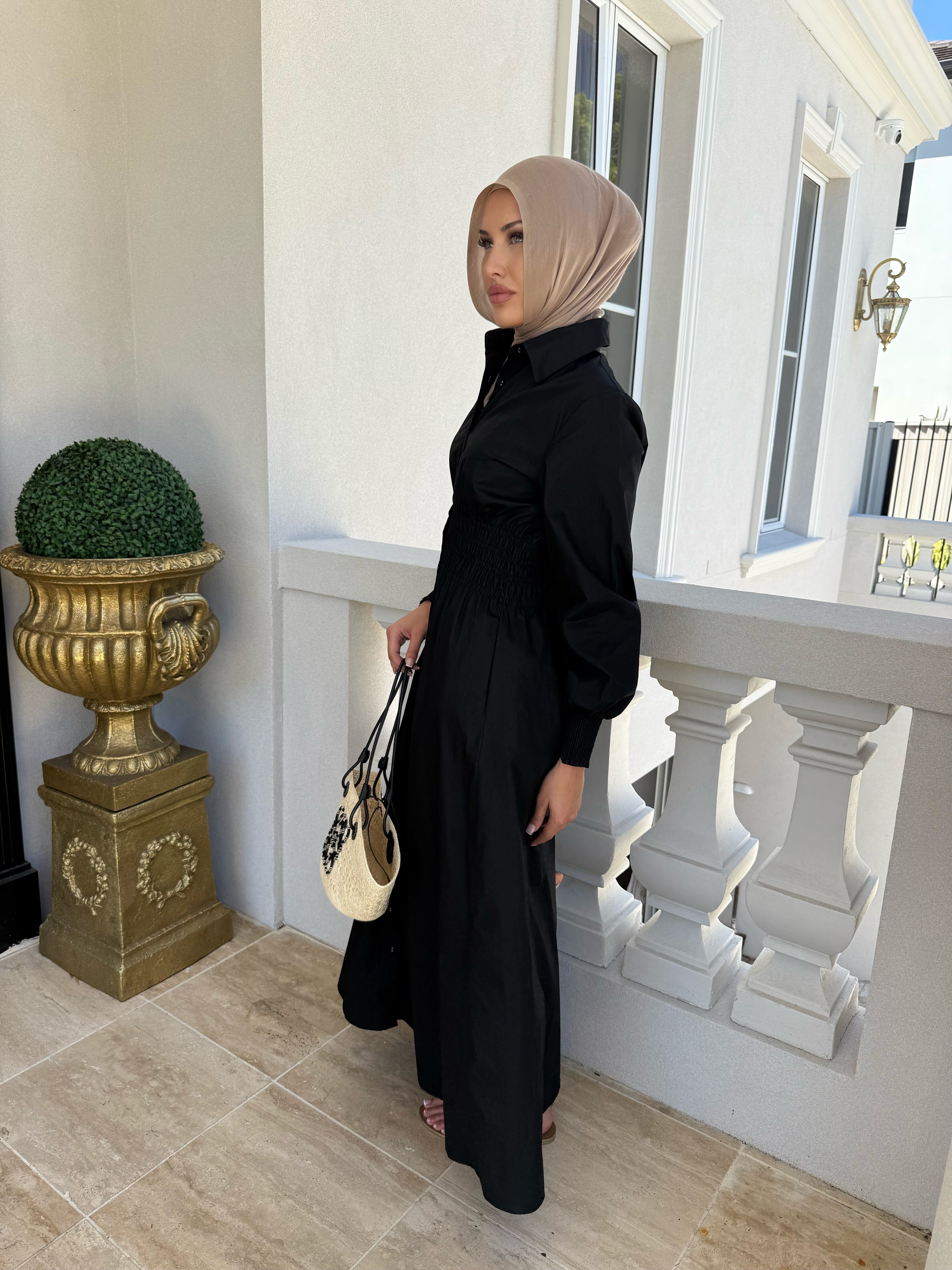 Gathered Maxi Dress