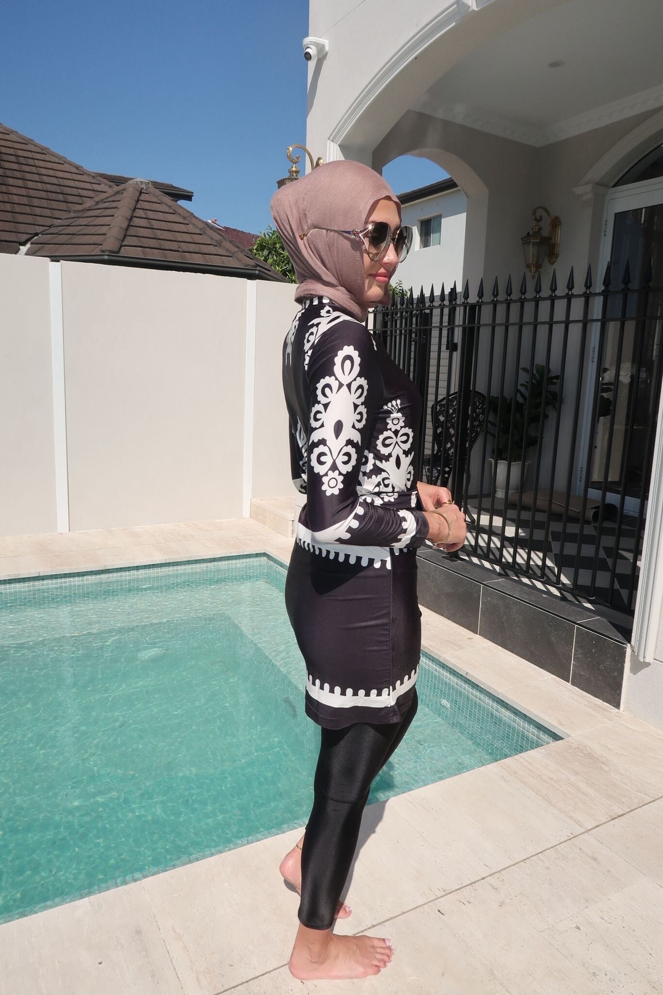 Monochrome Swim Tunic