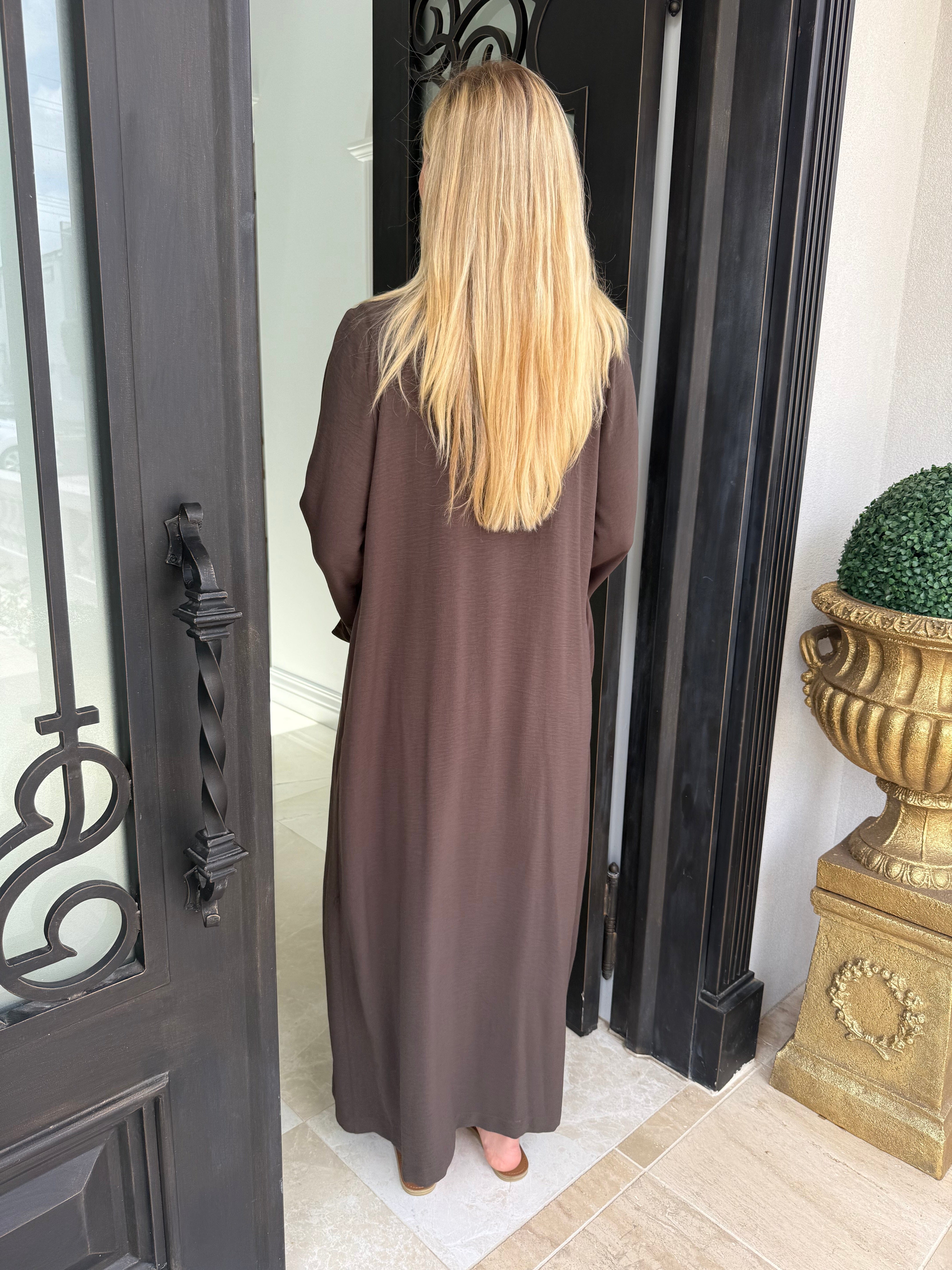 Nour Opened Abaya Set