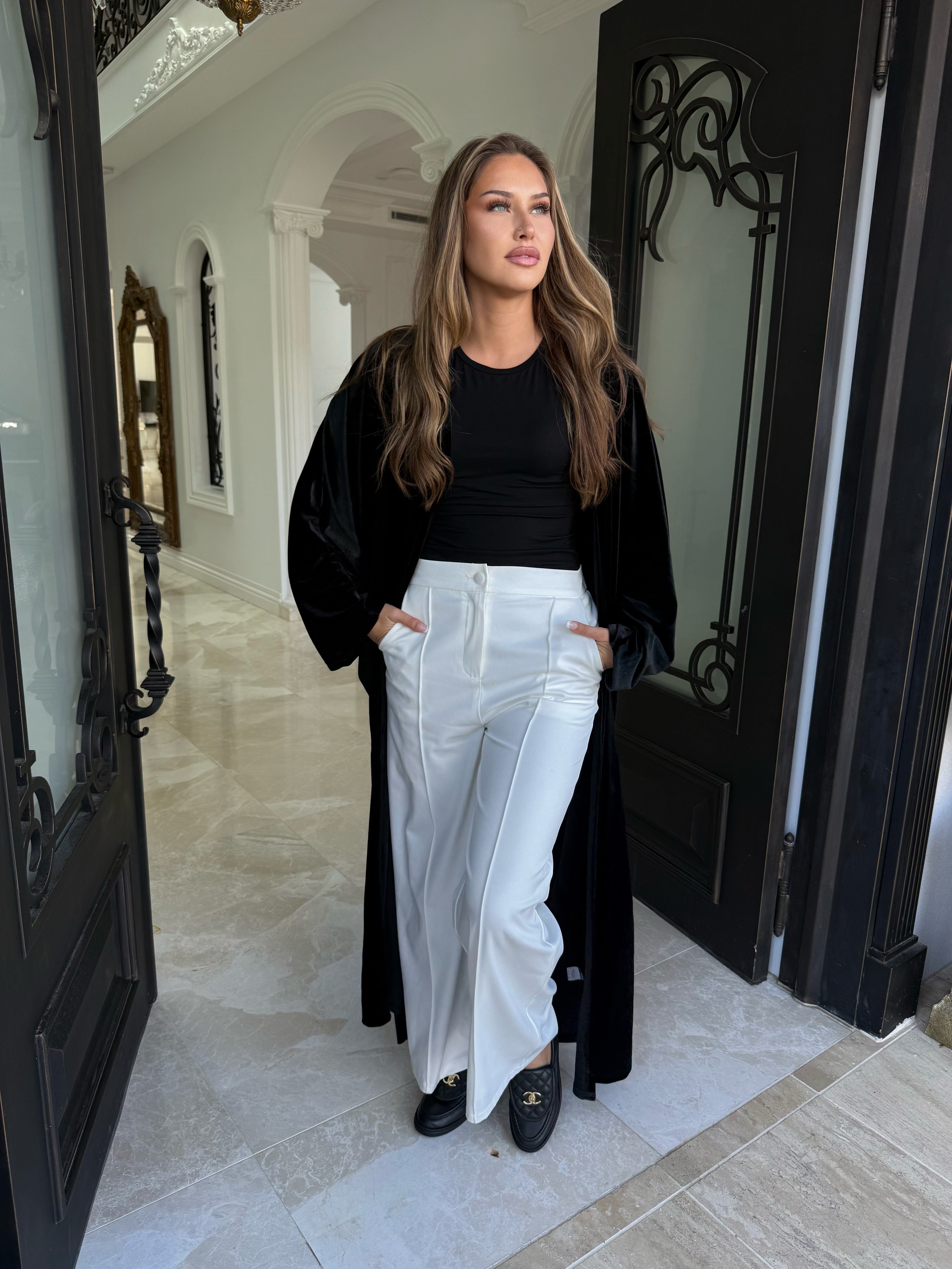 Velvet Open Abaya