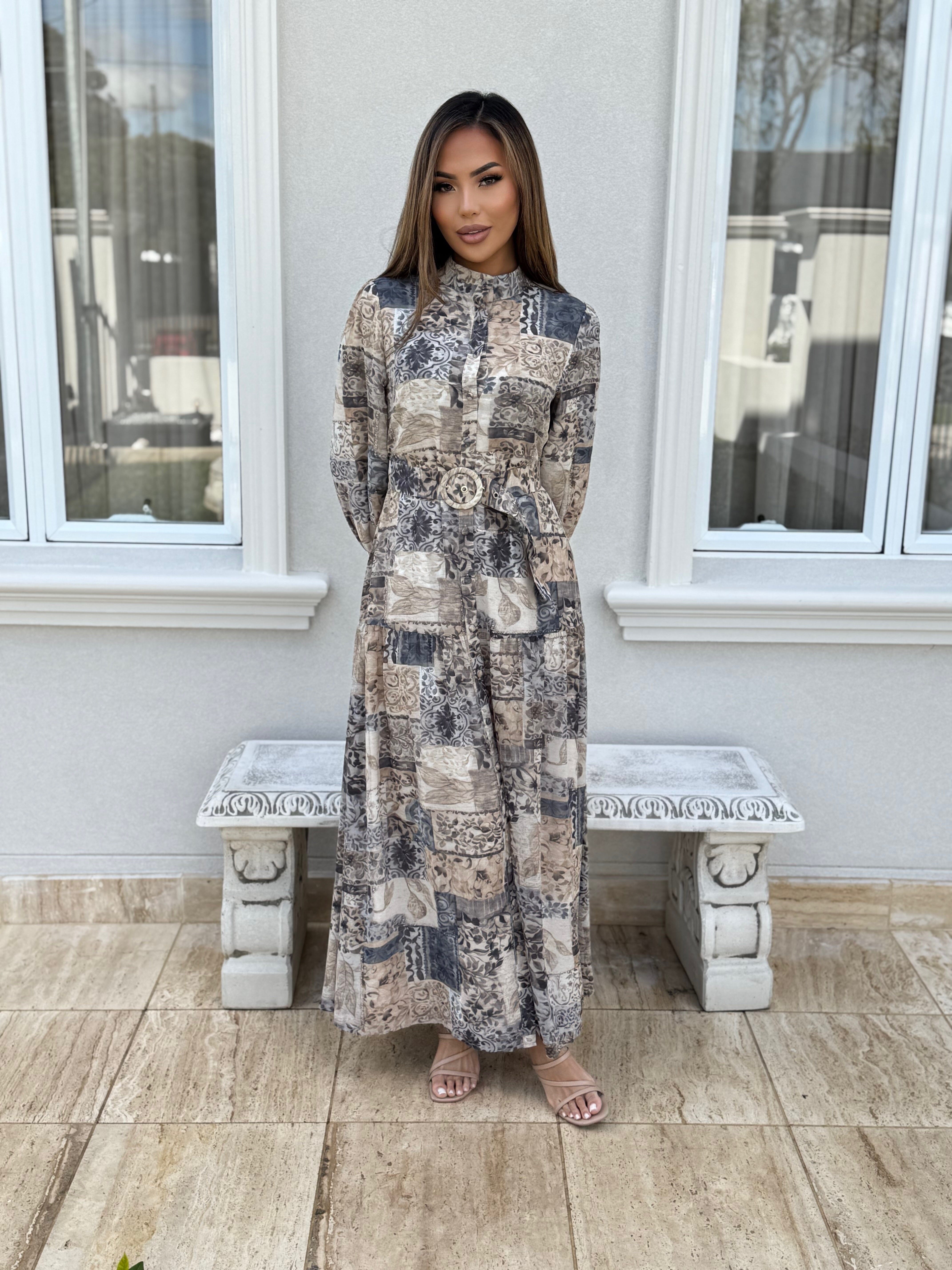 Lina Printed Dress