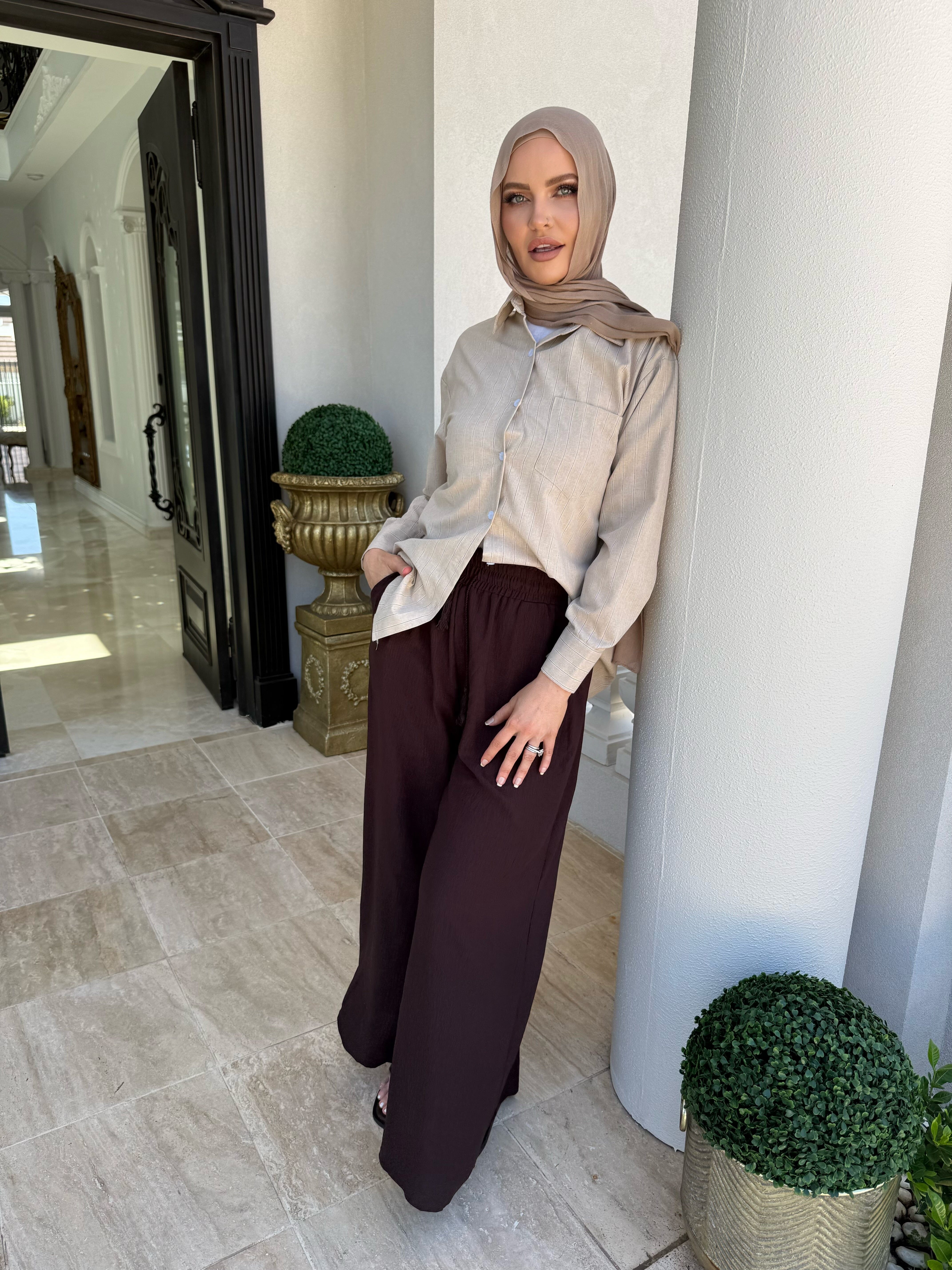 Stripe Beige Shirt