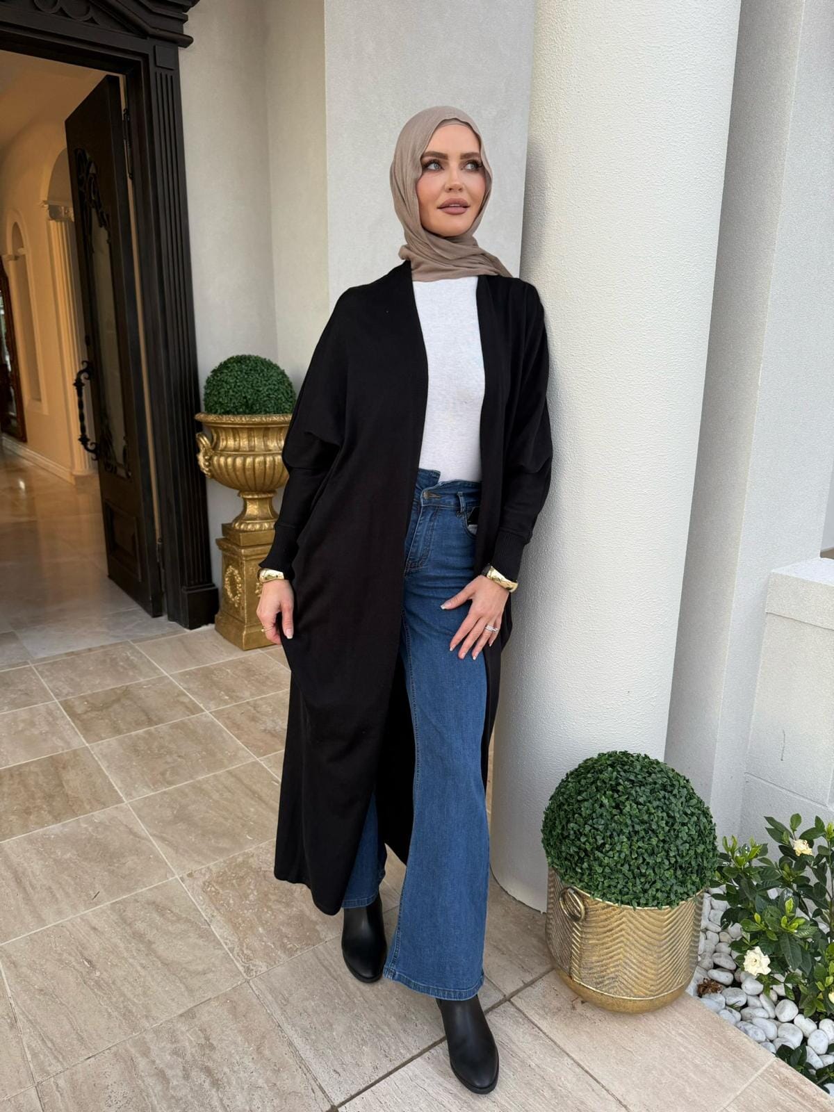 Knit Abaya Kimono