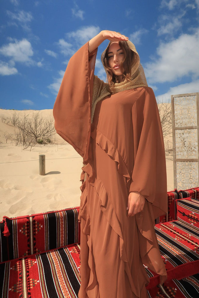 Al Sahara Ruffle Abaya