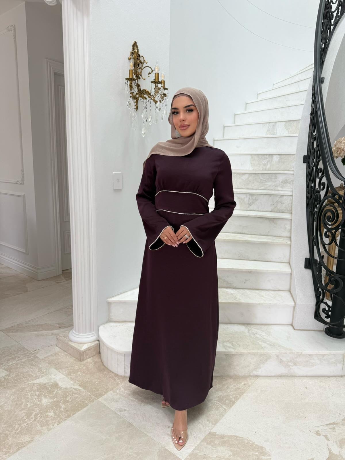 Satin Detail Dress