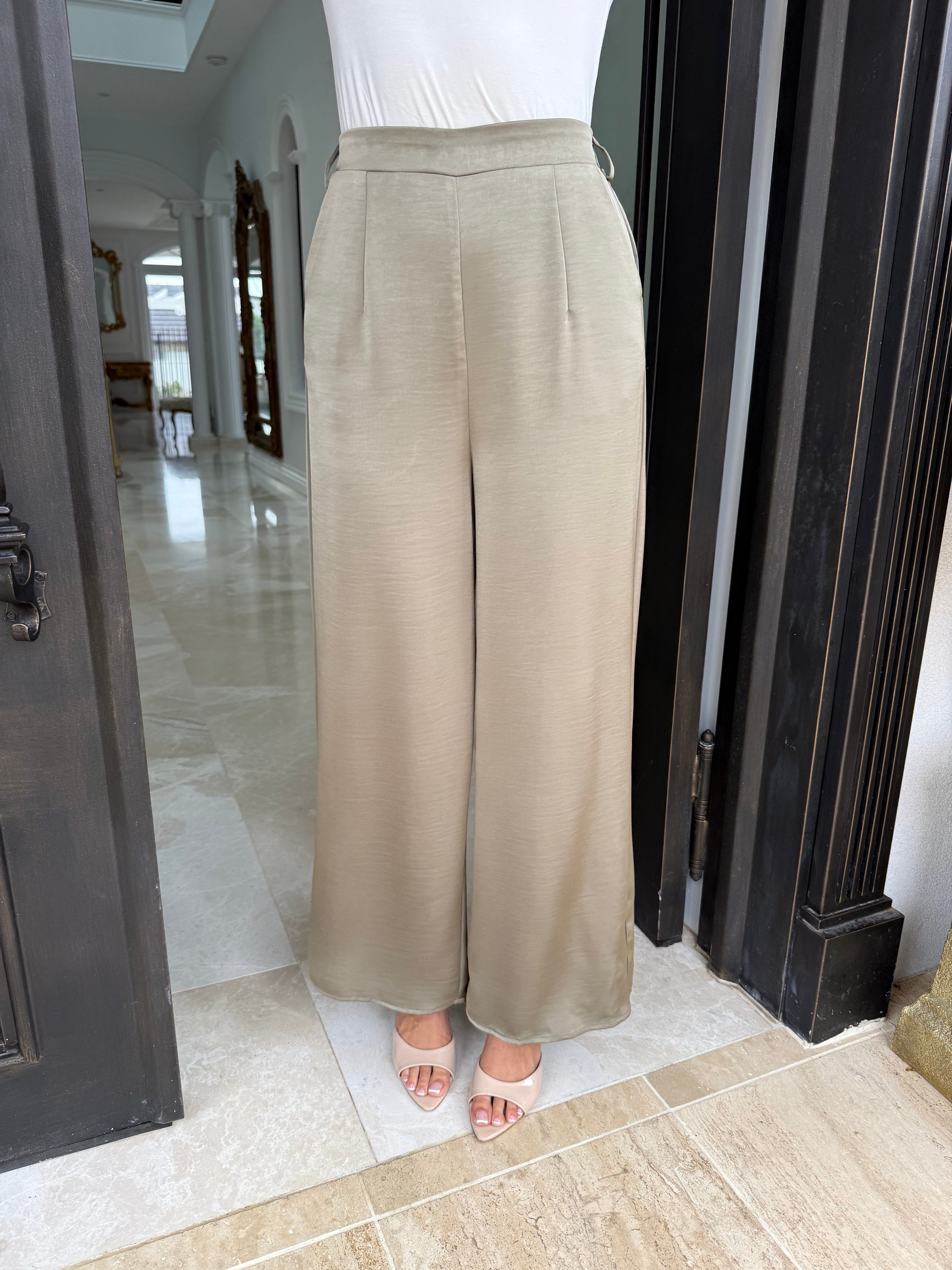 Layali Satin Pants Set