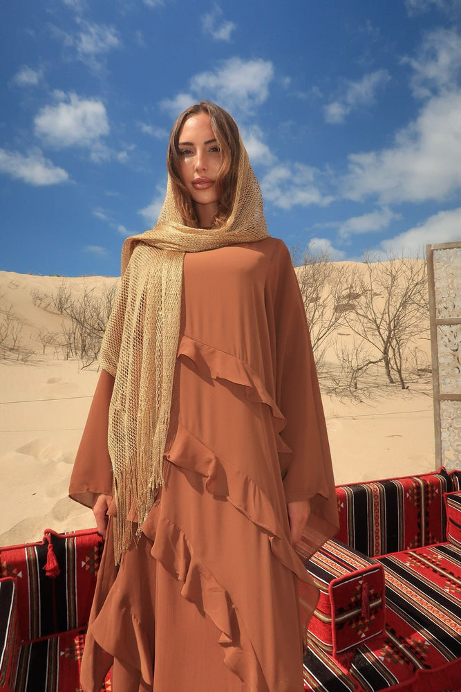 Al Sahara Ruffle Abaya