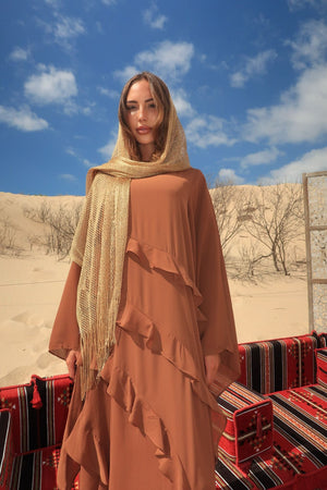 Al Sahara Ruffle Abaya