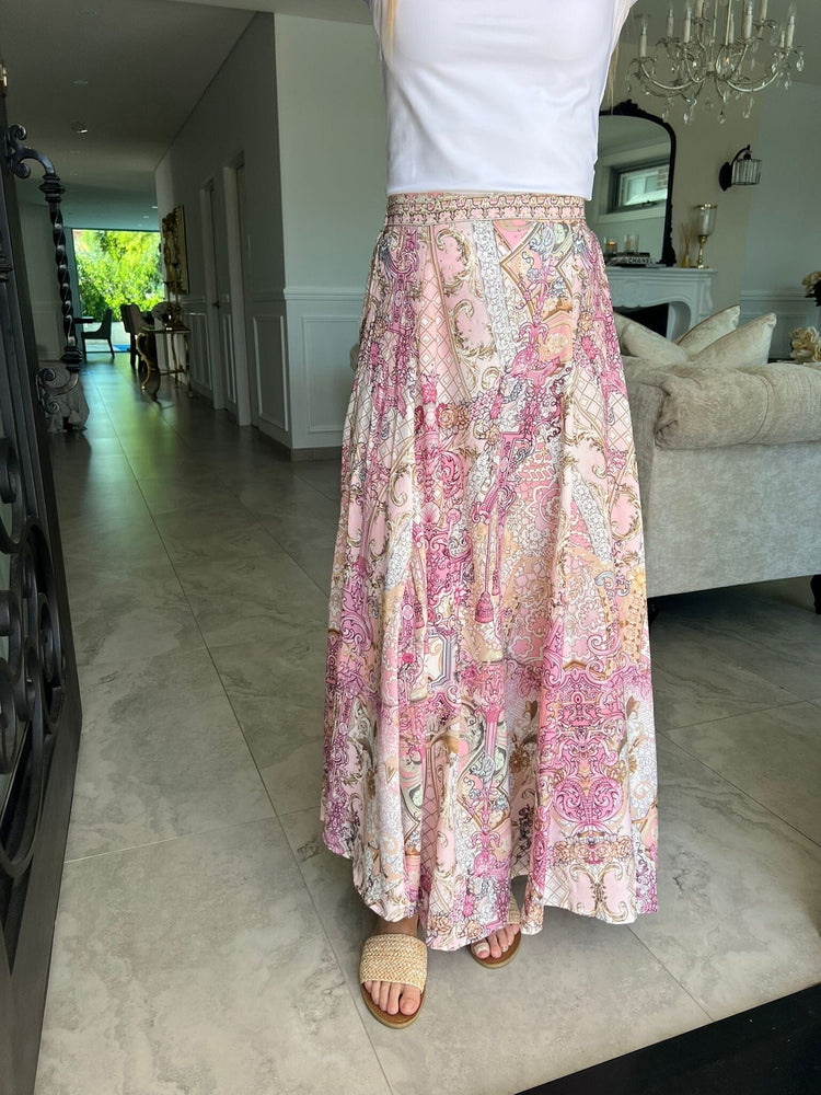 Pink Shell Beaded Skirt