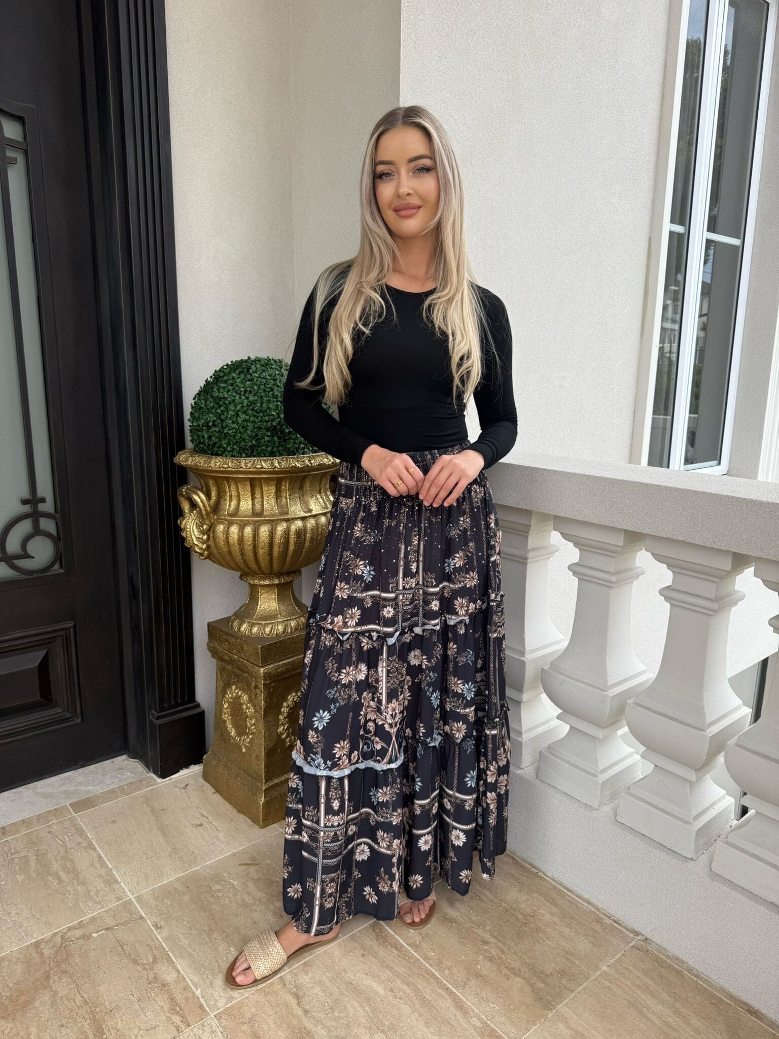 Darkness Beaded Skirt