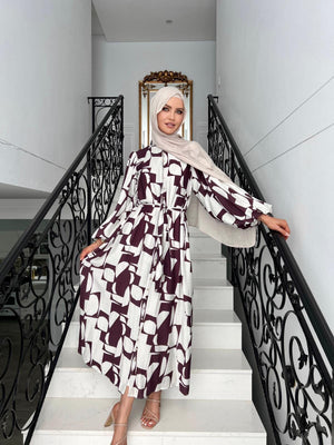 
            
                Load image into Gallery viewer, Amana Mauve Dress
            
        